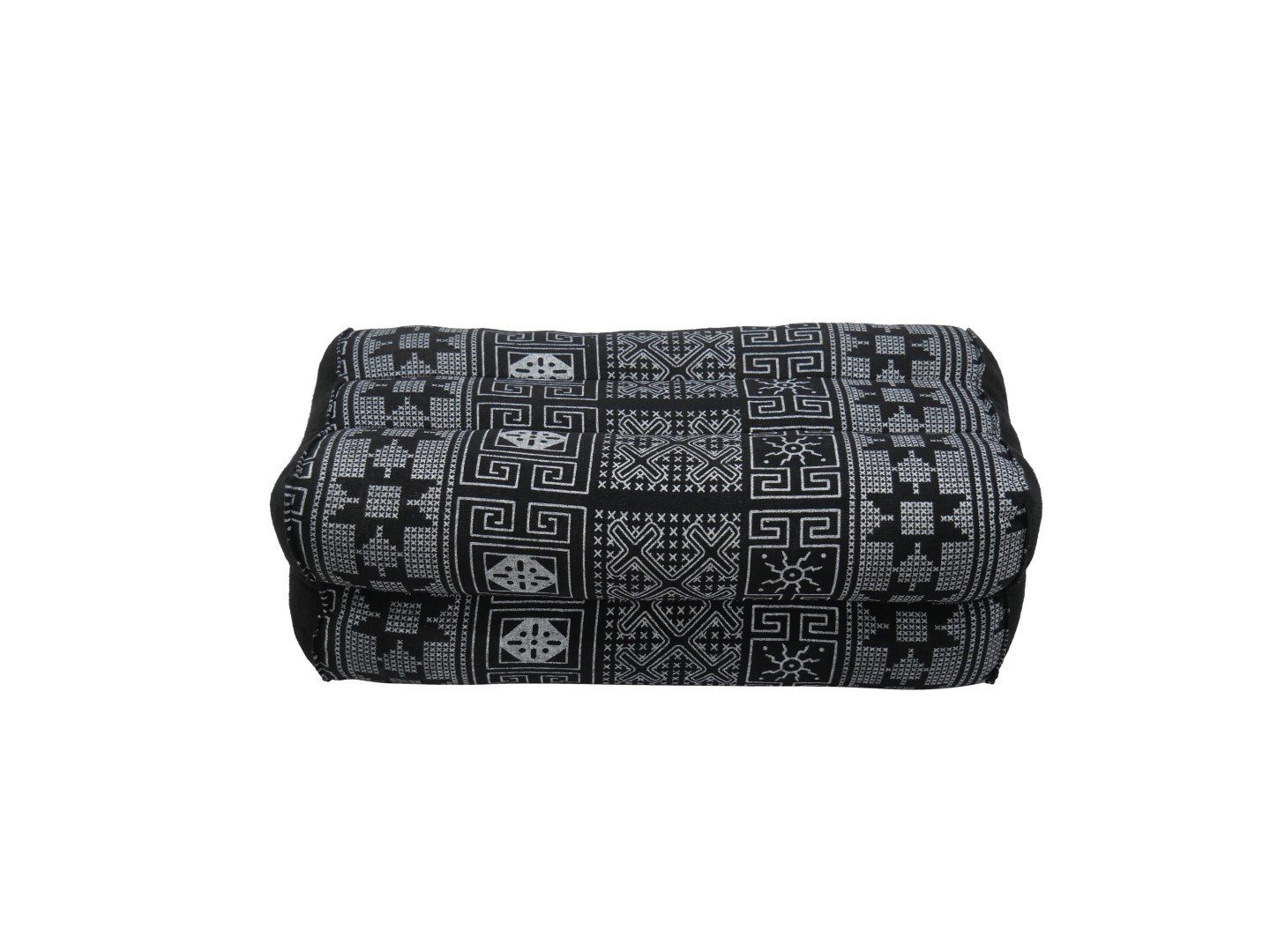 Yogakissen Meditationskissen Yogakissen orientalisch 35x18x12, schwarz orientalisch, angenehm weich, unterstützend