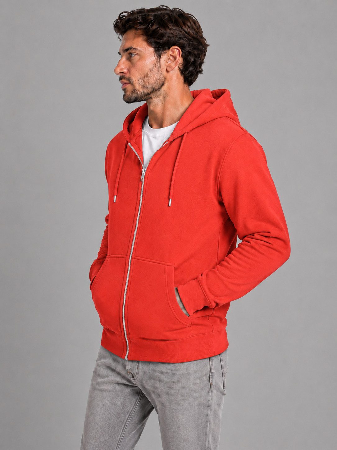 Smith & Solo Hoodie Herren - Sweatshirt mit Reißverschluss Zipper Sweatjacke Baumwollmix – Bild 2 von 5