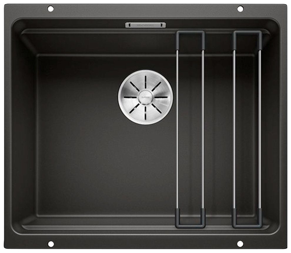Blanco Granitspüle ETAGON 500-U, eckig, 46/53 cm, (1 St), inklusive 2 Gratis ETAGON-Schienen aus Edelstahl
