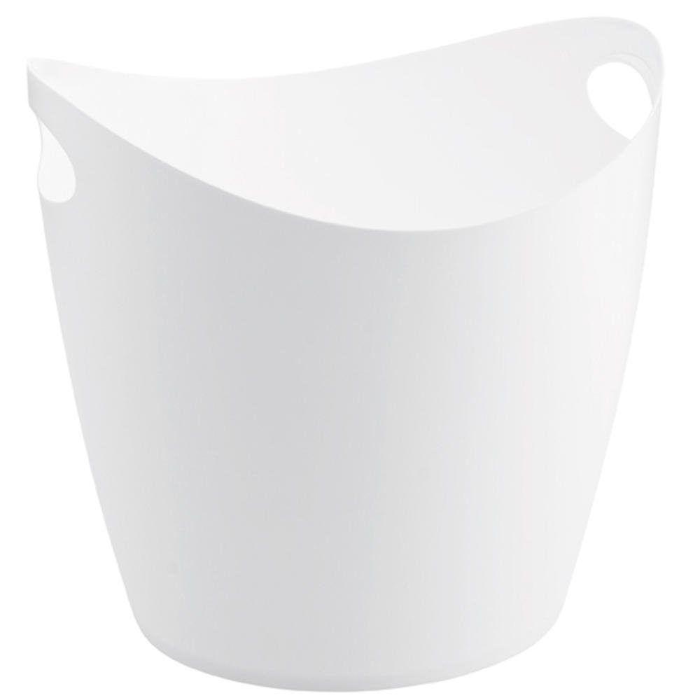 KOZIOL Aufbewahrungskorb Bottichelli XL Utensilo Solid Weiß