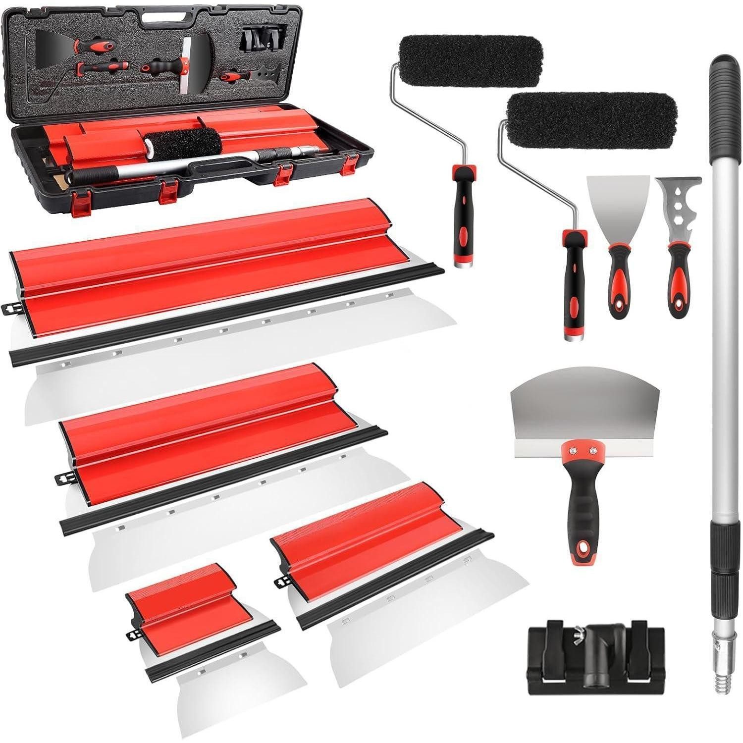 LuxusKollektion Flächenspachtel Trockenbauklingen Set Koffer Flächenspachtel Set mit Koffer