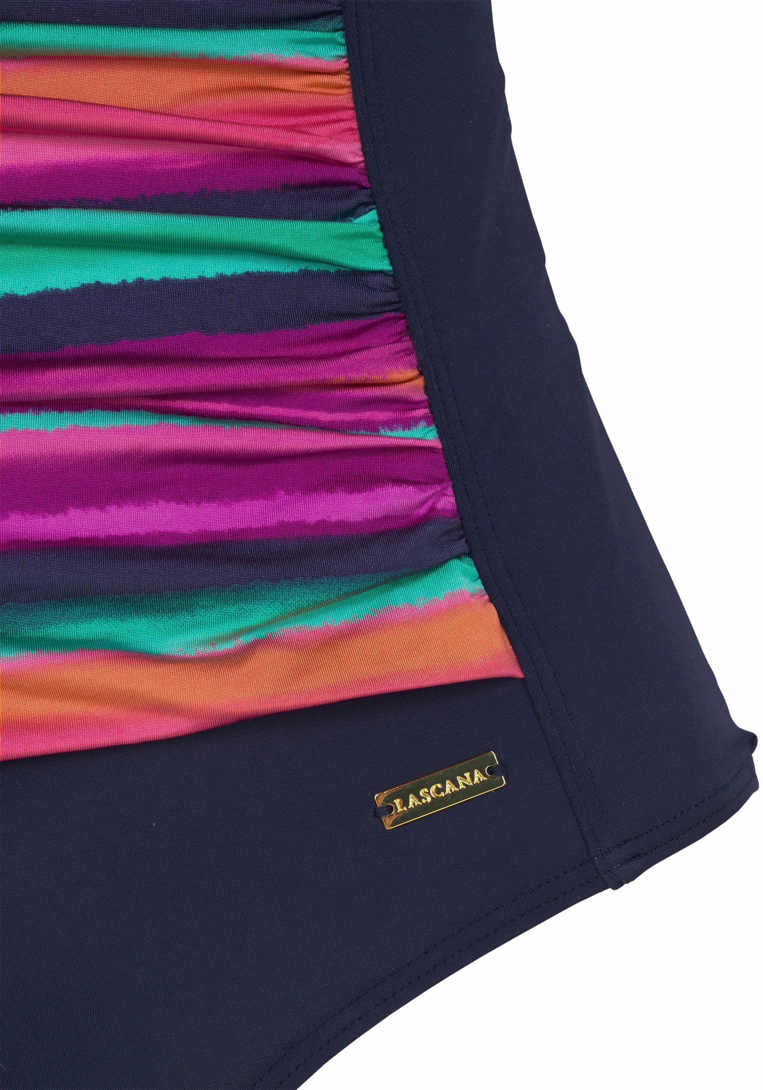LASCANA Badeanzug Rainbow mit Vordermieder und Shaping-Effekt