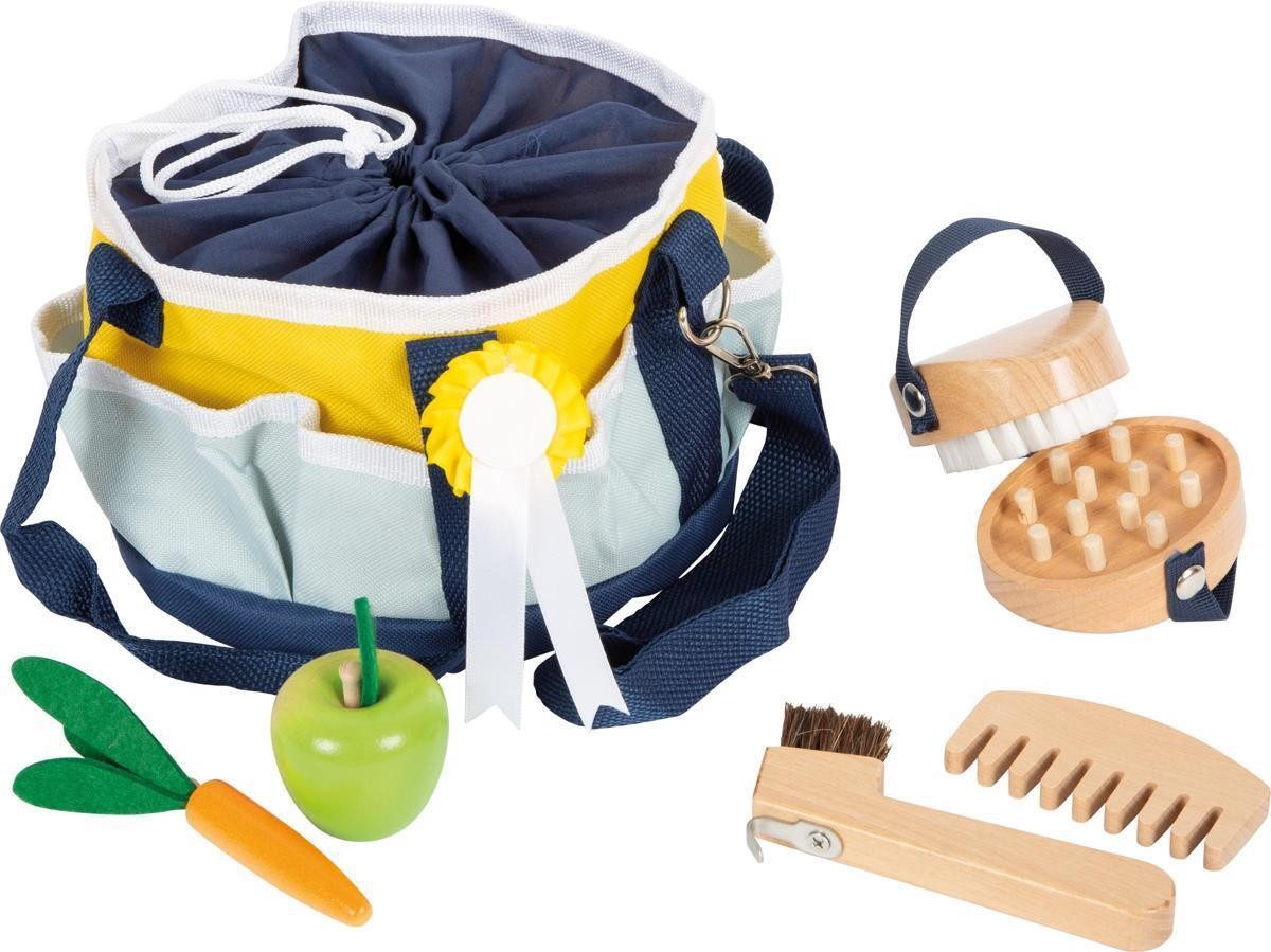 Small Foot Lernspielzeug Pferdepflege-Set mit Tasche
