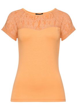 Melrose T-Shirt mit eleganten Spitzen-Details - NEUE KOLLEKTION