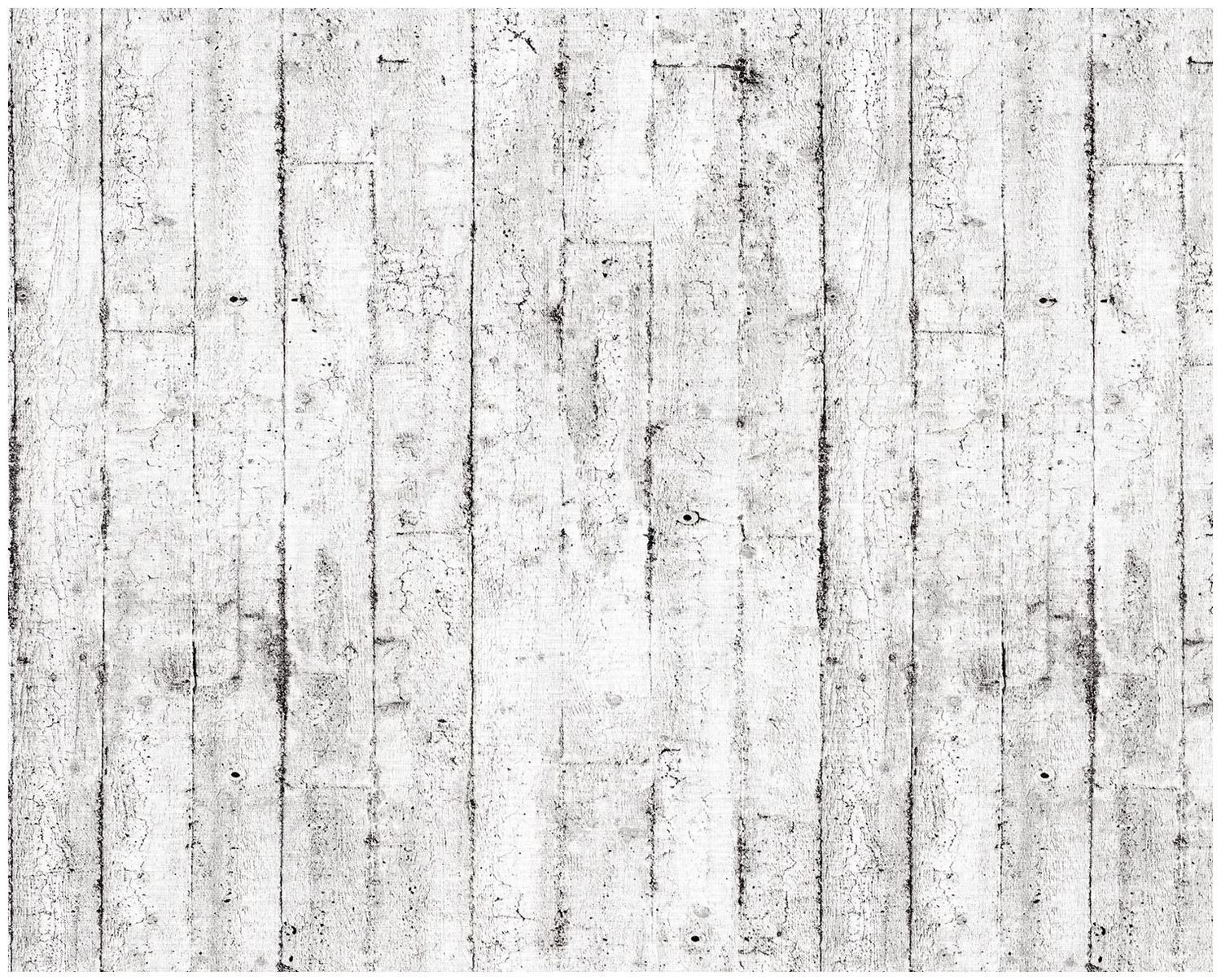 Edem Prägetapete 81108BR05 Holz Tapete Shabby Chic matt weiß grau braun 10,65 m2, leicht strukturiert, matt, Strukturmuster, Holz-Optik, (1 XXL Rolle, doppelte Breite, 10,65 qm), heißgeprägte Vliestapete, weiß, grau, braun