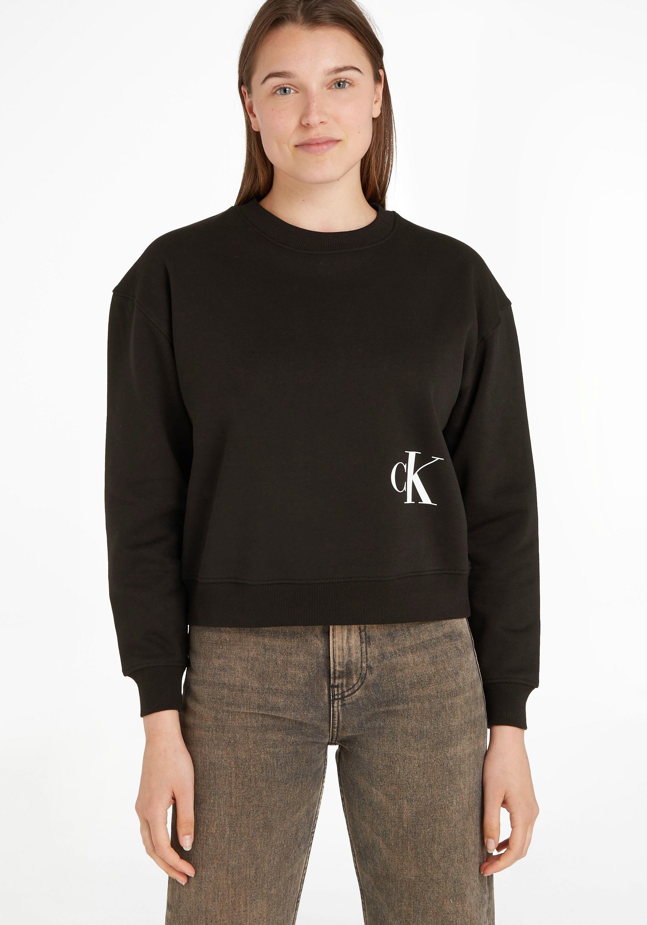 Passform Calvin Klein Jeans Sweater in lockerer