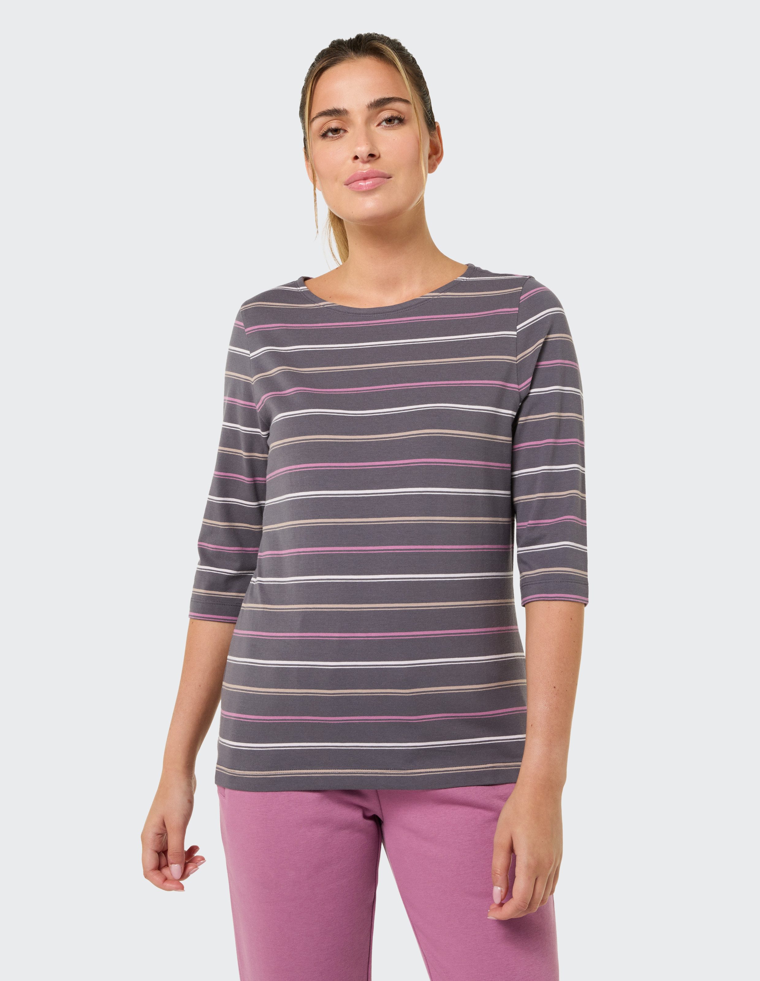 Joy Sportswear T-Shirt D T-SHIRT MAIKE 3/4 ARM sportliches T-Shirt, für Erwachsene, aus Baumwolle und Elasthan