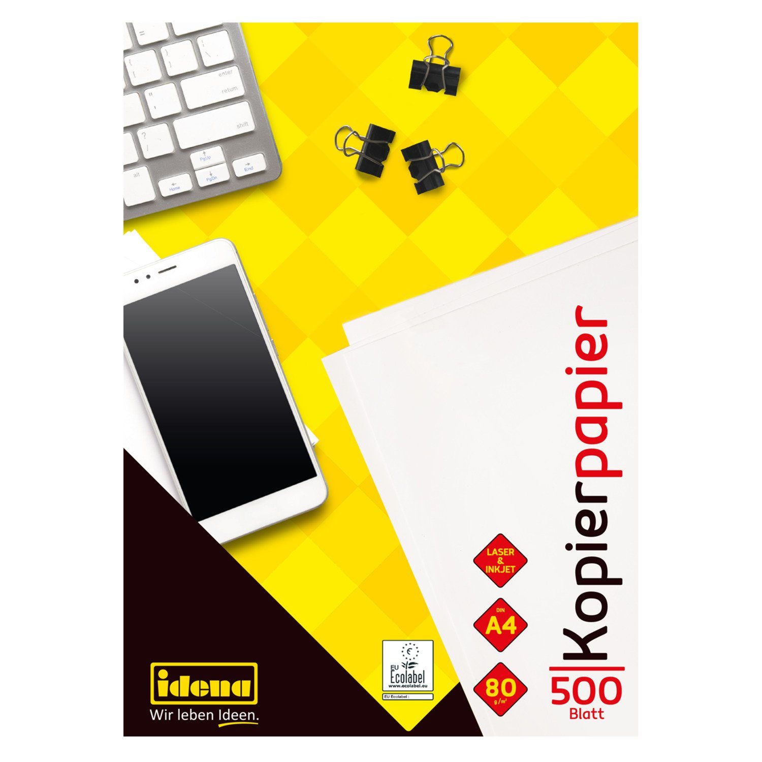 Idena Kopierpapier Idena Kopierpapier A4 80g weiß 500 Blatt