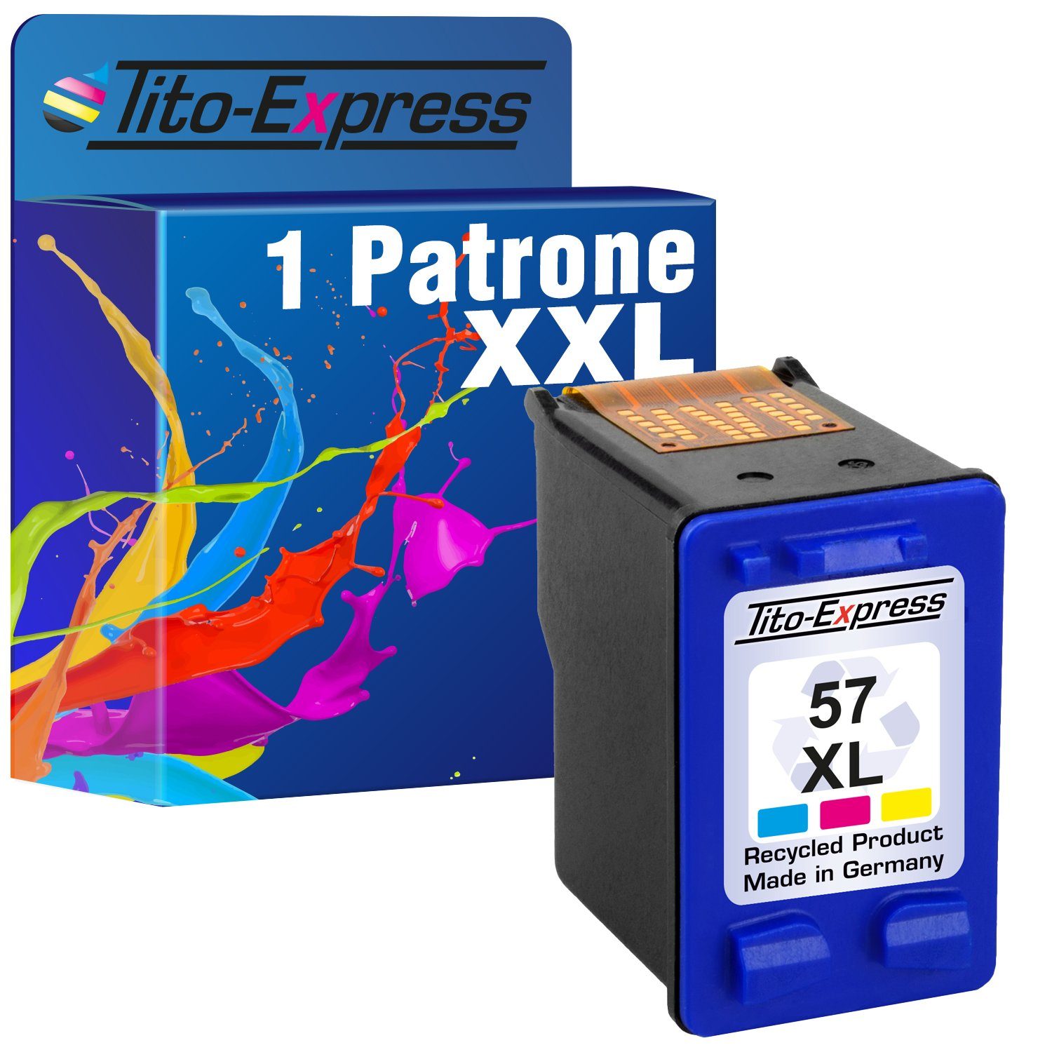 Tito-Express ersetzt HP 57 XL HP 57XL HP57XL Color Tintenpatrone (für 1210 1215 1216 1315 1350 2105 2110 2175 2210 4212 4215 4255 5150)
