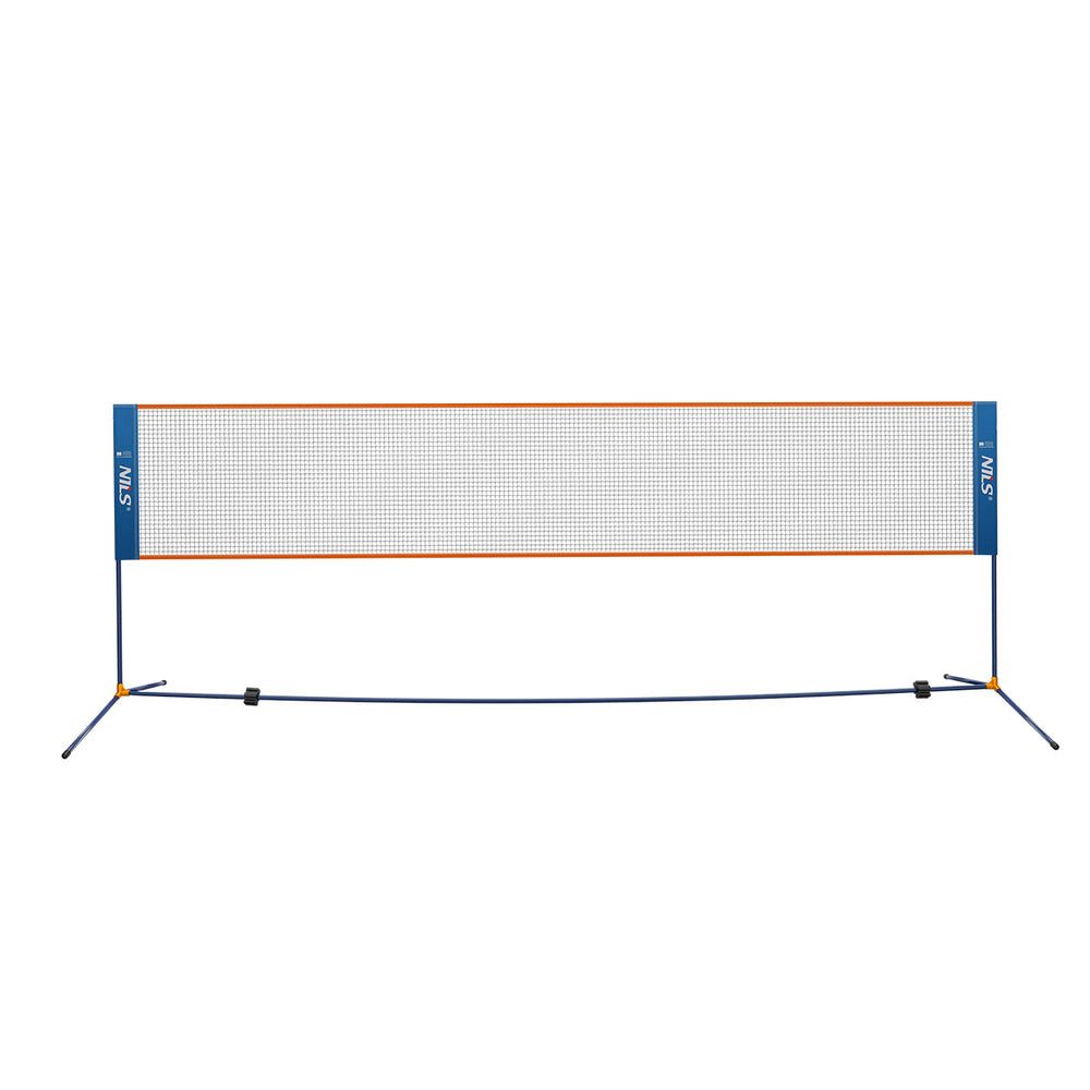 Nils Badmintonnetz Federballnetz Spielnetz Gartennetz (Spar-Set, 1-St., 400 x 155 cm freistehend), freistehend, wetterfest, faltbar, werkzeuglos