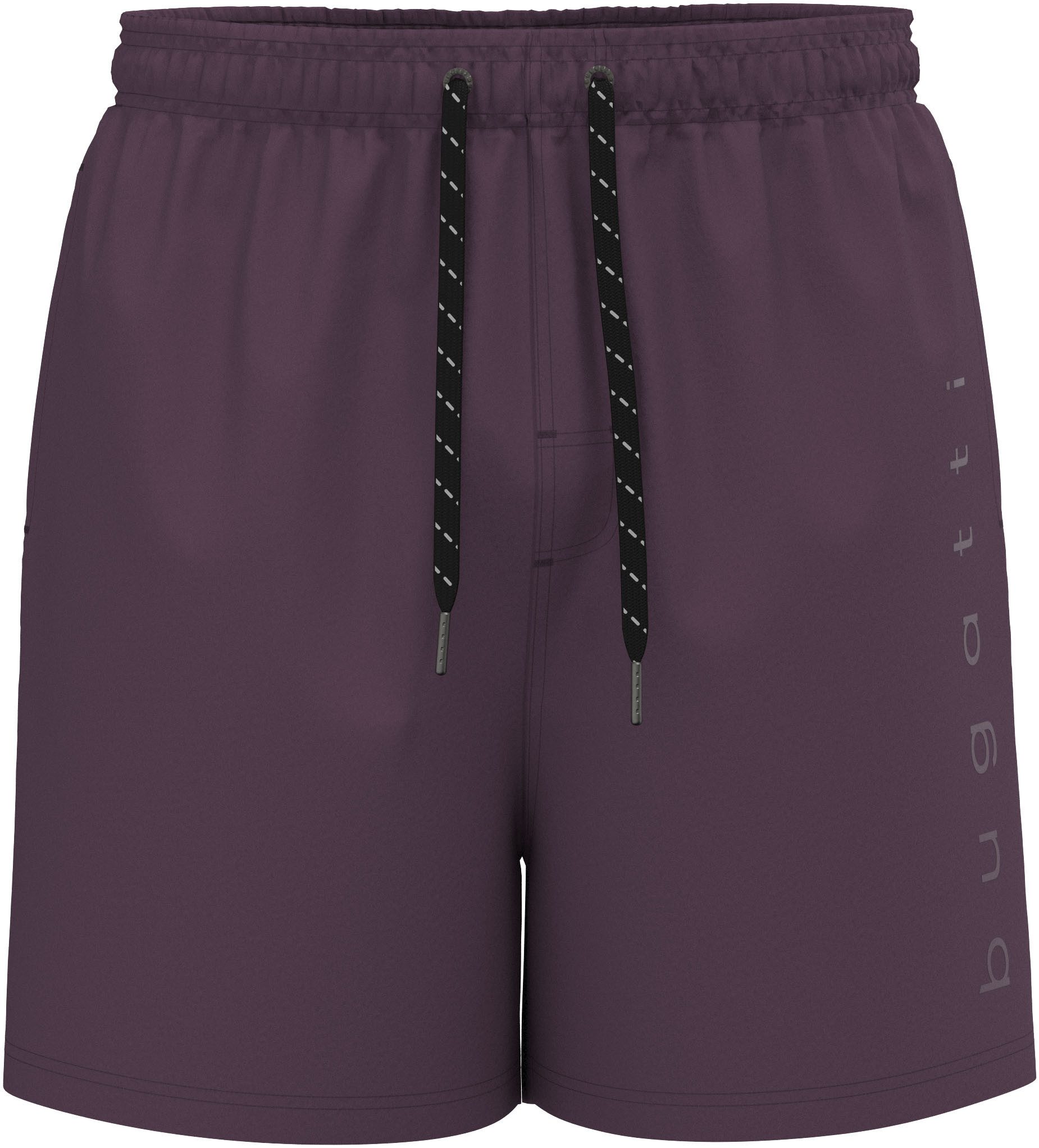 bugatti Badeshorts Ramon Tonal reflektiv Logoprint auf dem linken Bein