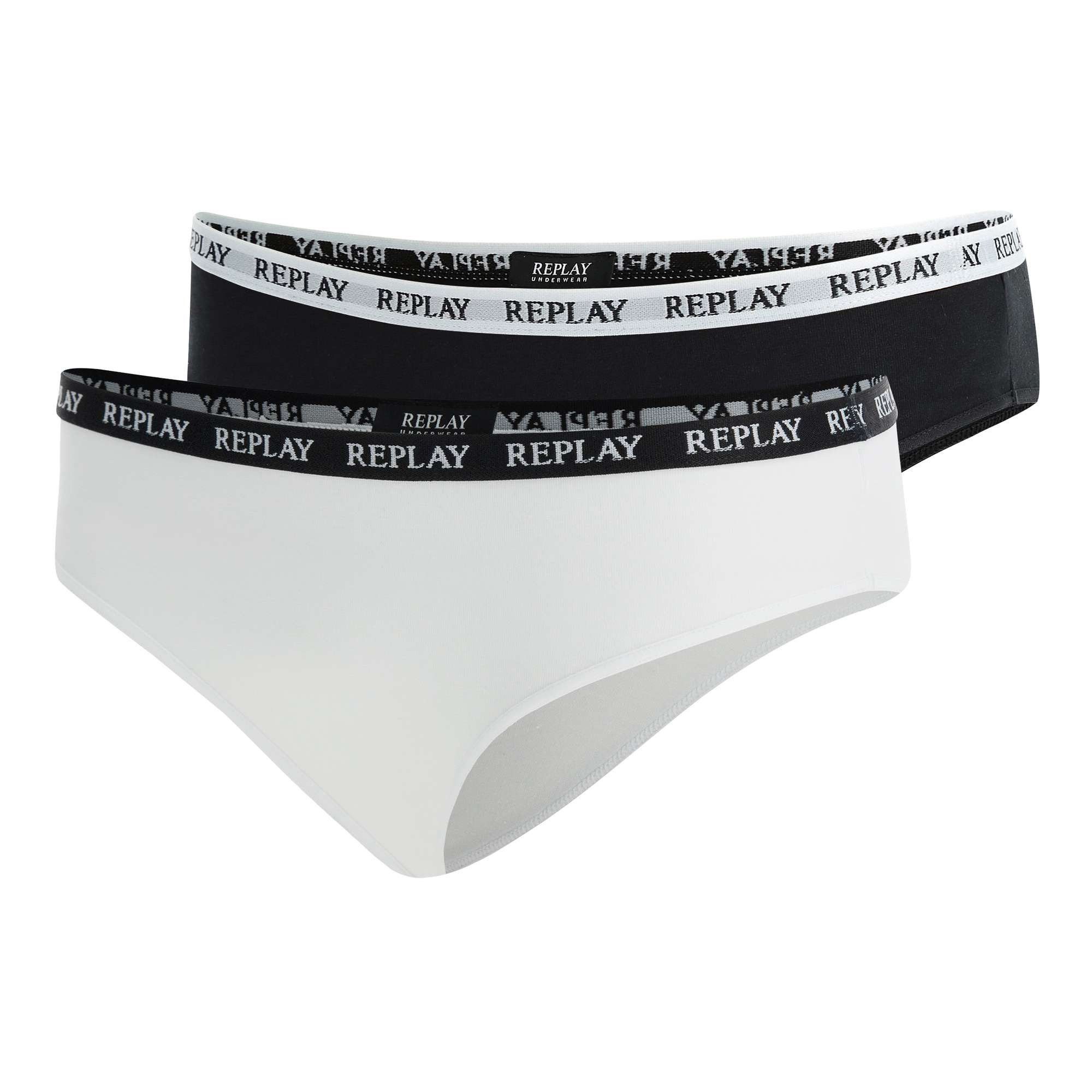 Replay Slip Damen Slip 2er Pack Viskose (Packung, 2er Pack)