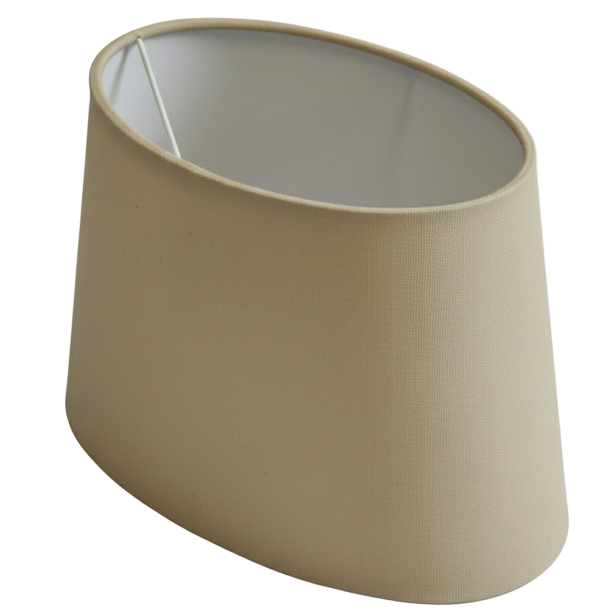 B&S Lampenschirm Lampenschirm oval Velvet beige B:31,5x20/T:23,5x15/H:19,5cm, Jinming