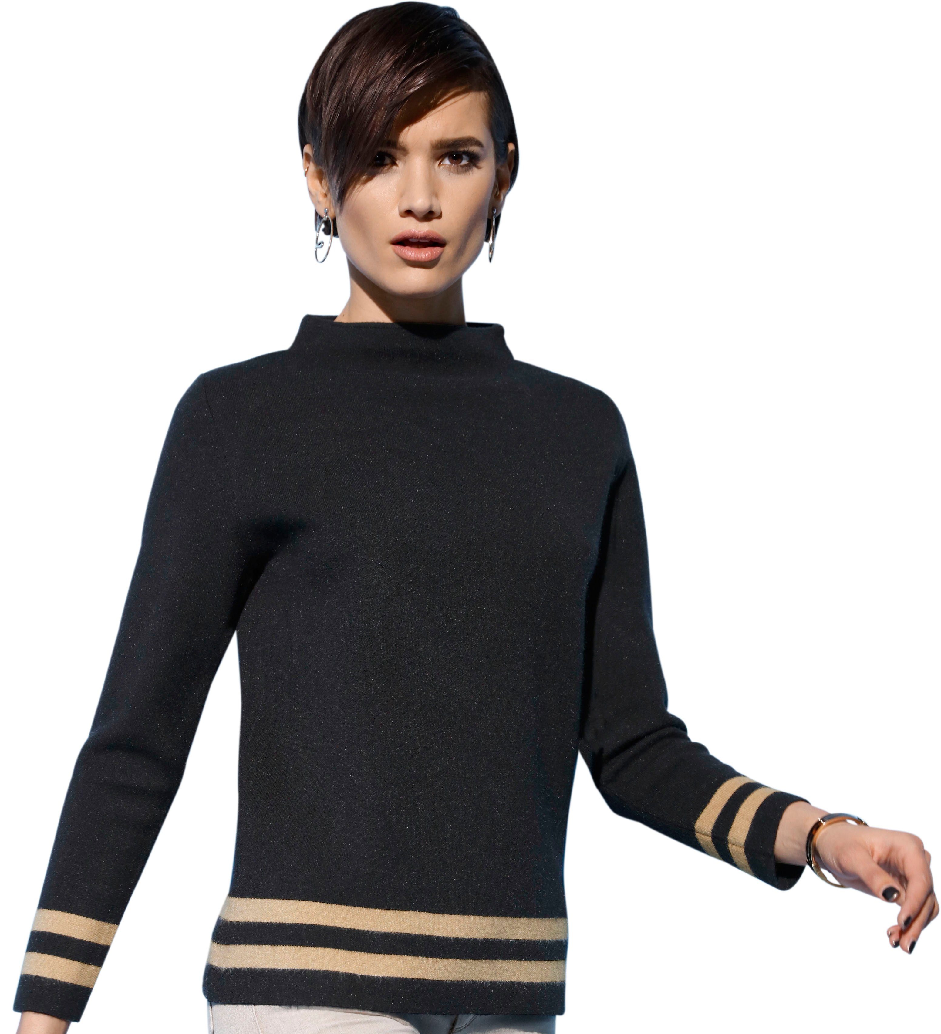 pullover mit stehkragen für damen