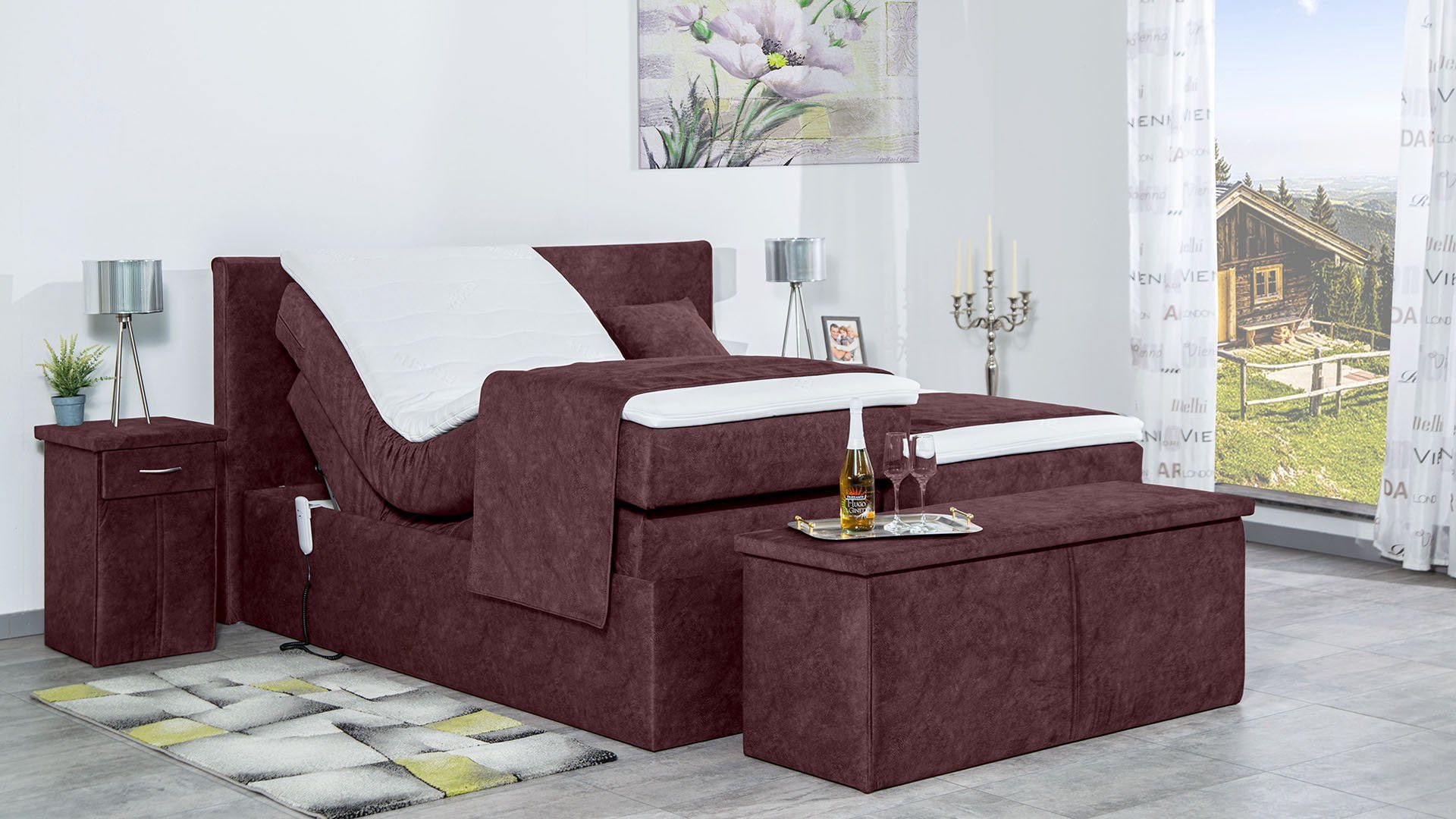 Meisterbetten Boxspringbett Nado (mit Motor, 7-Zonen günstig online kaufen