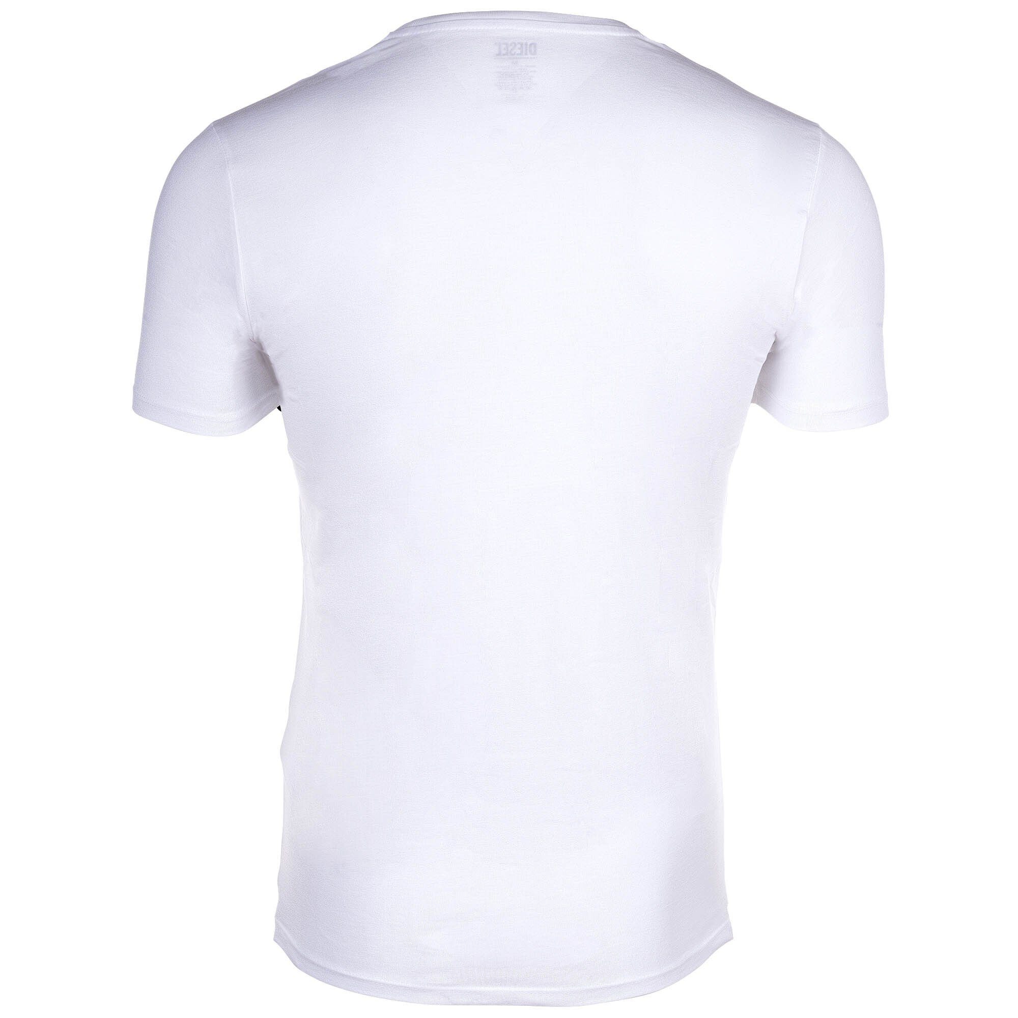 Herren Pack T-Shirt, - Weiß 3er Diesel T-Shirt