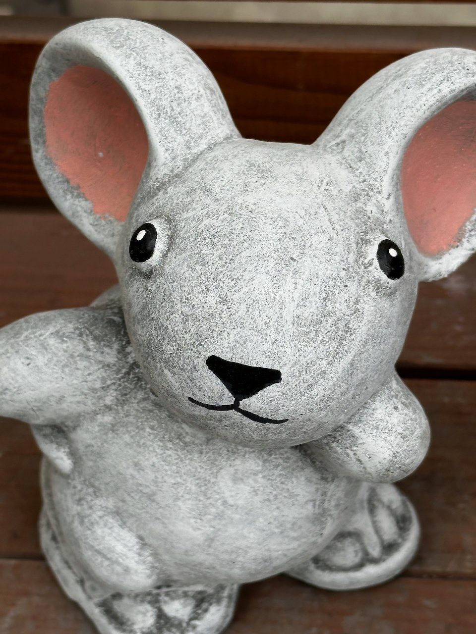 Stone and Style Gartenfigur Frostfeste Steinfigur Maus Stella