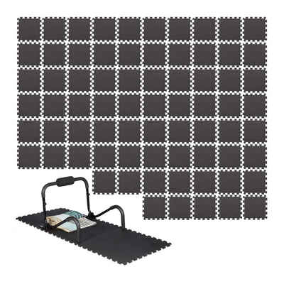 relaxdays Bodenmatte »72 x Bodenschutzmatte Fitnessgeräte Set« (72er Set)