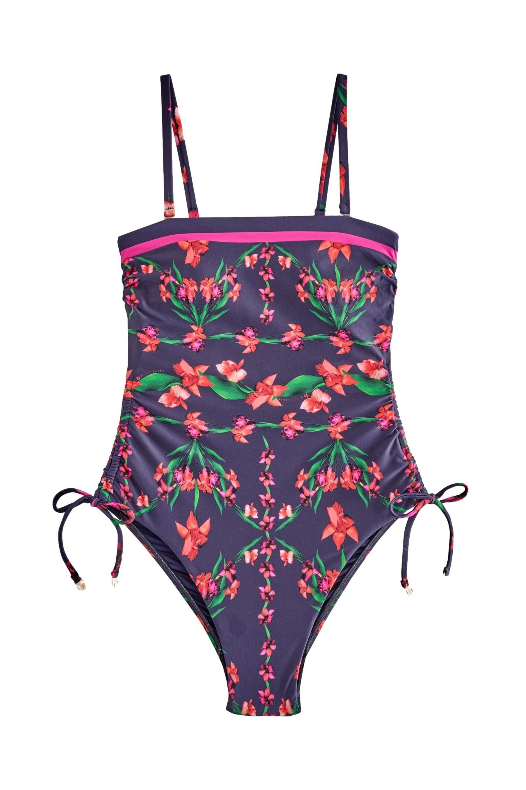 Badeanzug B by Ted Baker bauchformender Bandeau-Badeanzug