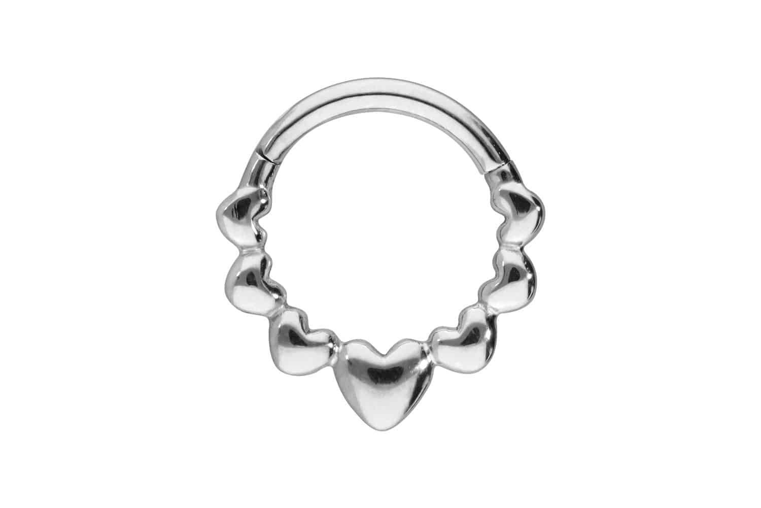 Piercing-Set Titan Segmentring Clicker HERZEN