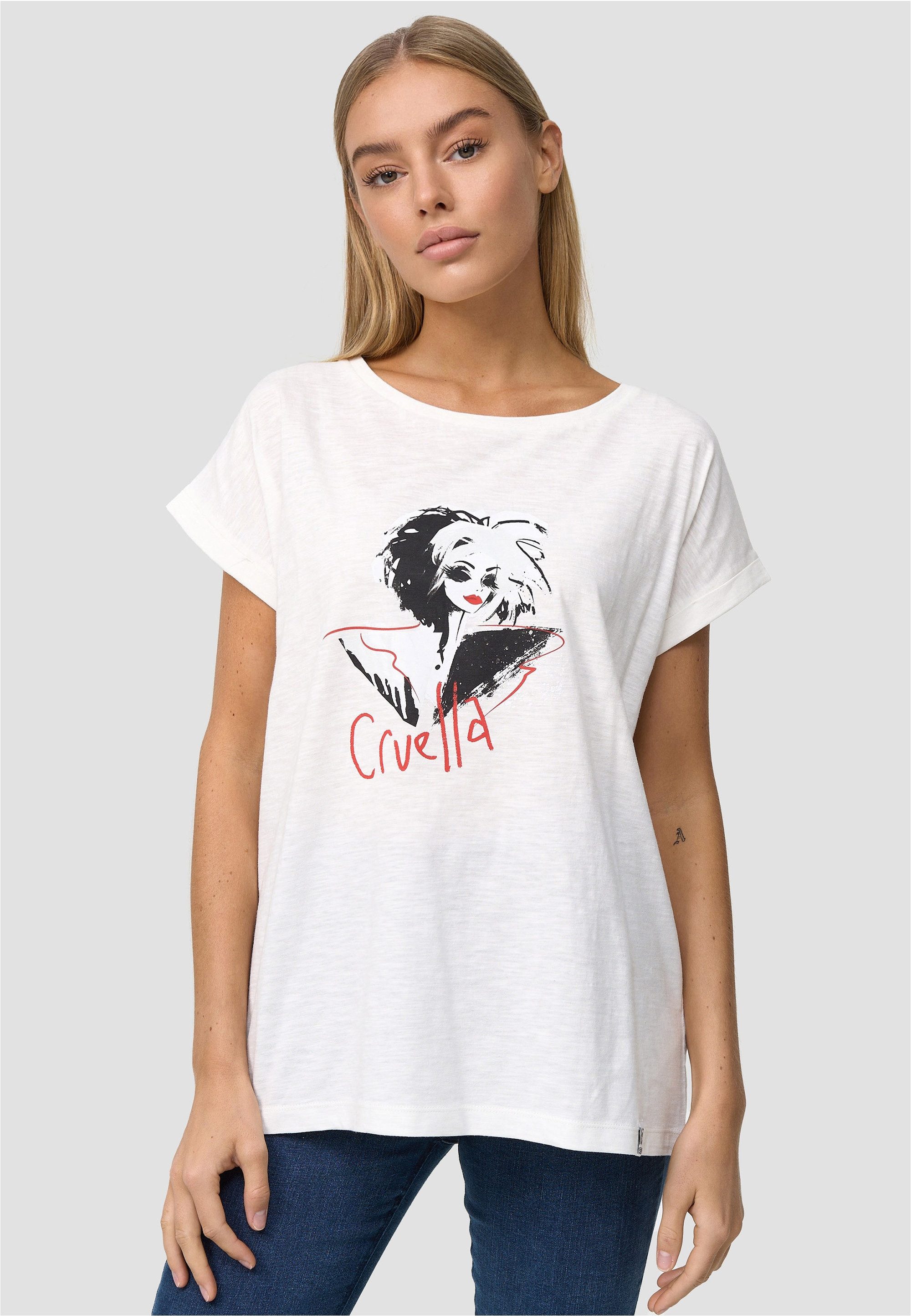 T-Shirt Cruella Devil Art Ecru