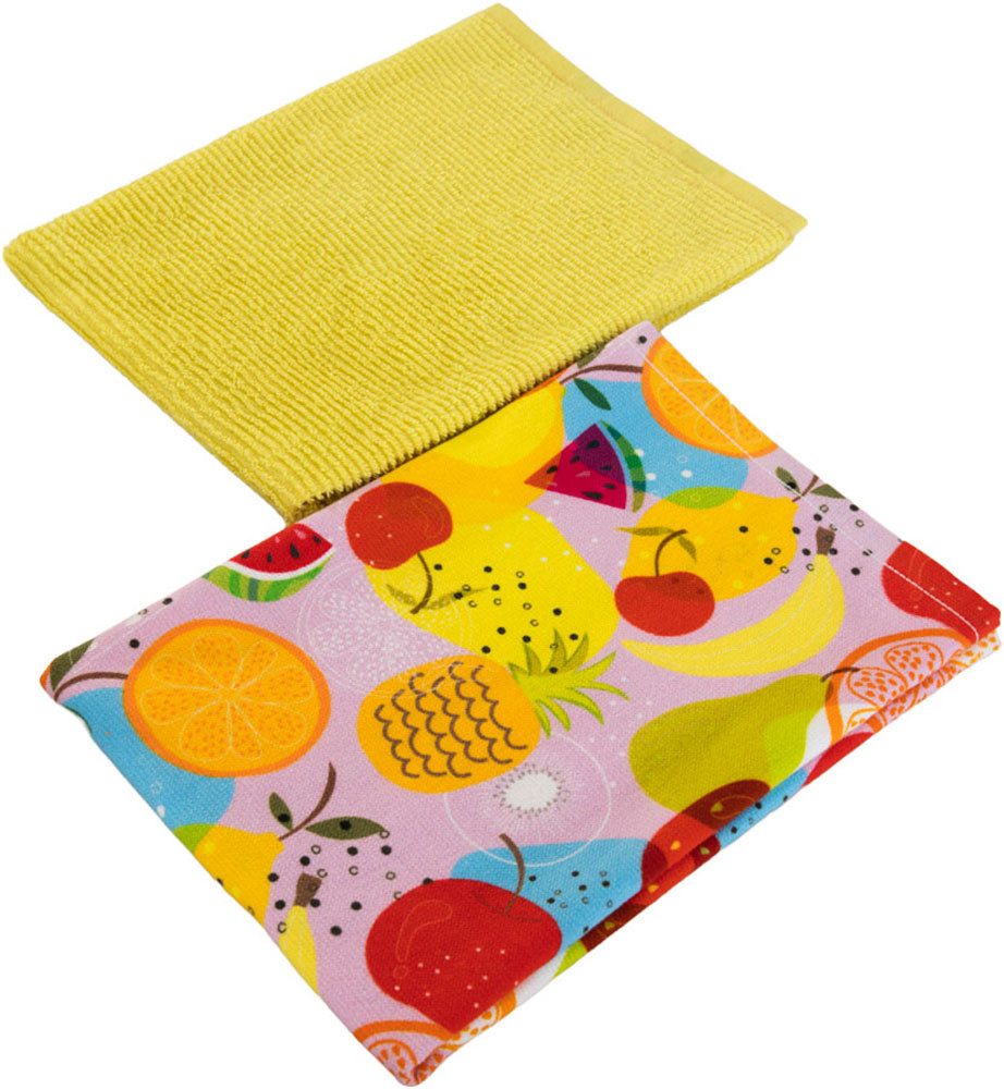 Egeria Geschirrtuch FRUIT, (Set, 2-tlg), 2x 40x60 cm günstig online kaufen