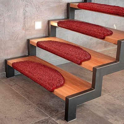 Stufenmatte »Bali, Erhältlich in verschiedenen Farben & Größen, Treppenschutz«, Floordirekt, Halbrund, Höhe 10 mm