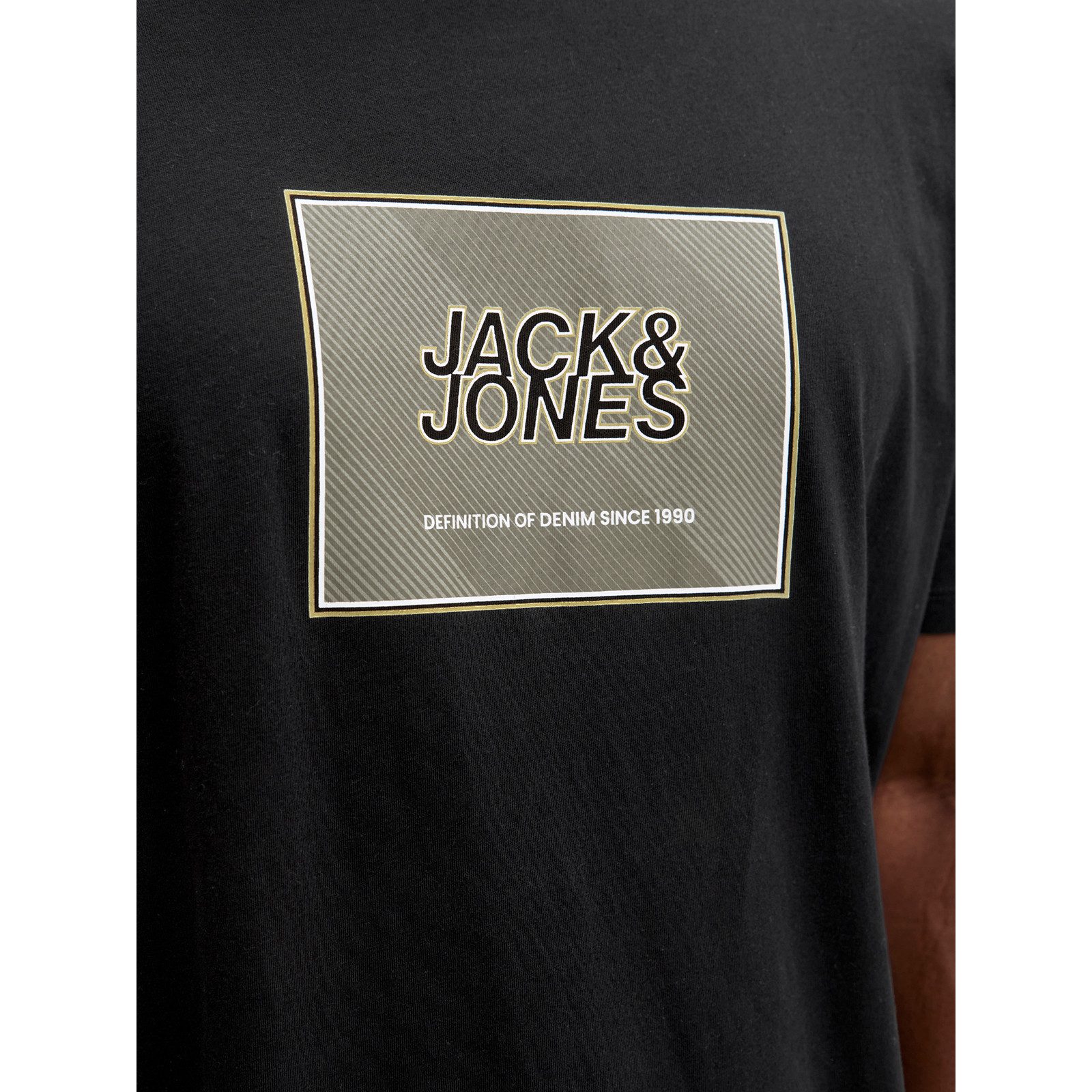 Jack & Jones Rundhalsshirt Jack&Jones Übergrößen T-Shirt schwarz JJRAIN Pri günstig online kaufen