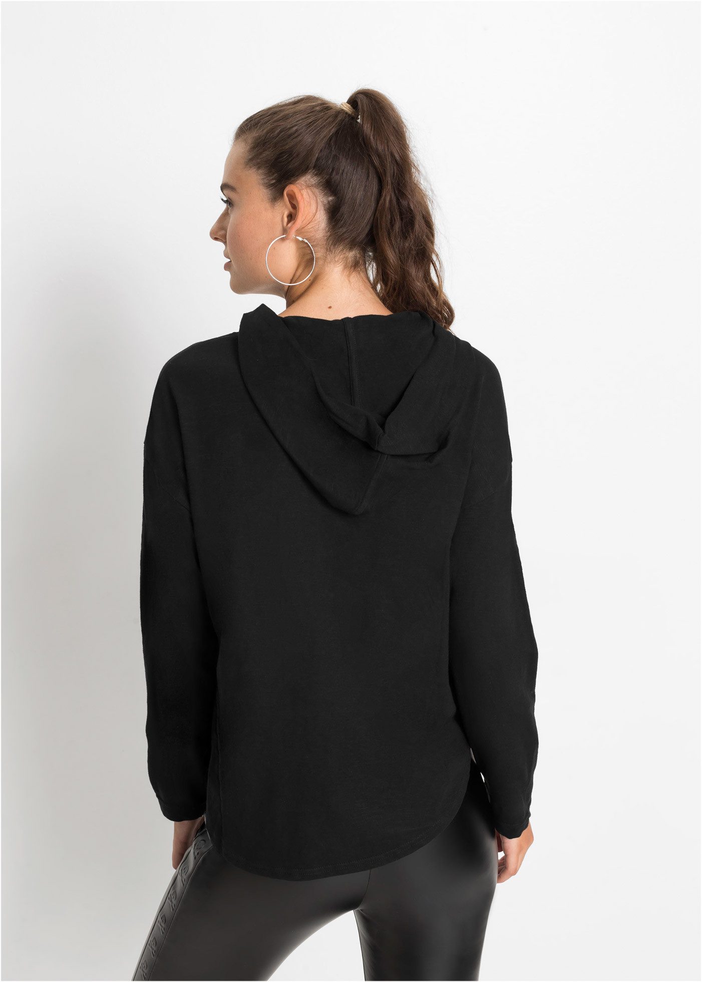 bonprix Longshirt Oversize-Longshirt mit Kapuze günstig online kaufen