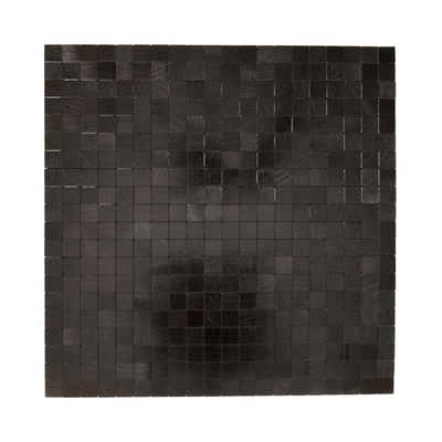 Dalsys Wandpaneel 1m² 11 Stück selbstklebend, (Aluoptik Dunkelbraun Mosaikfliesen, 11-tlg., Wandfliese) feuchtigskeitsbeständig, einfach montiert, hochwertiges Material