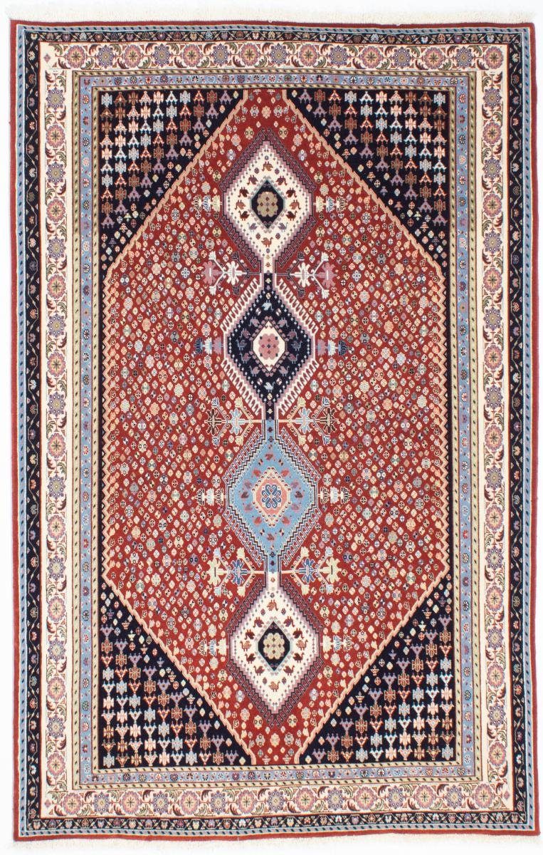 Orientteppich Ghashghai 140x226 Handgeknüpfter Orientteppich / Perserteppich, Nain Trading, rechteckig, Höhe: 12 mm