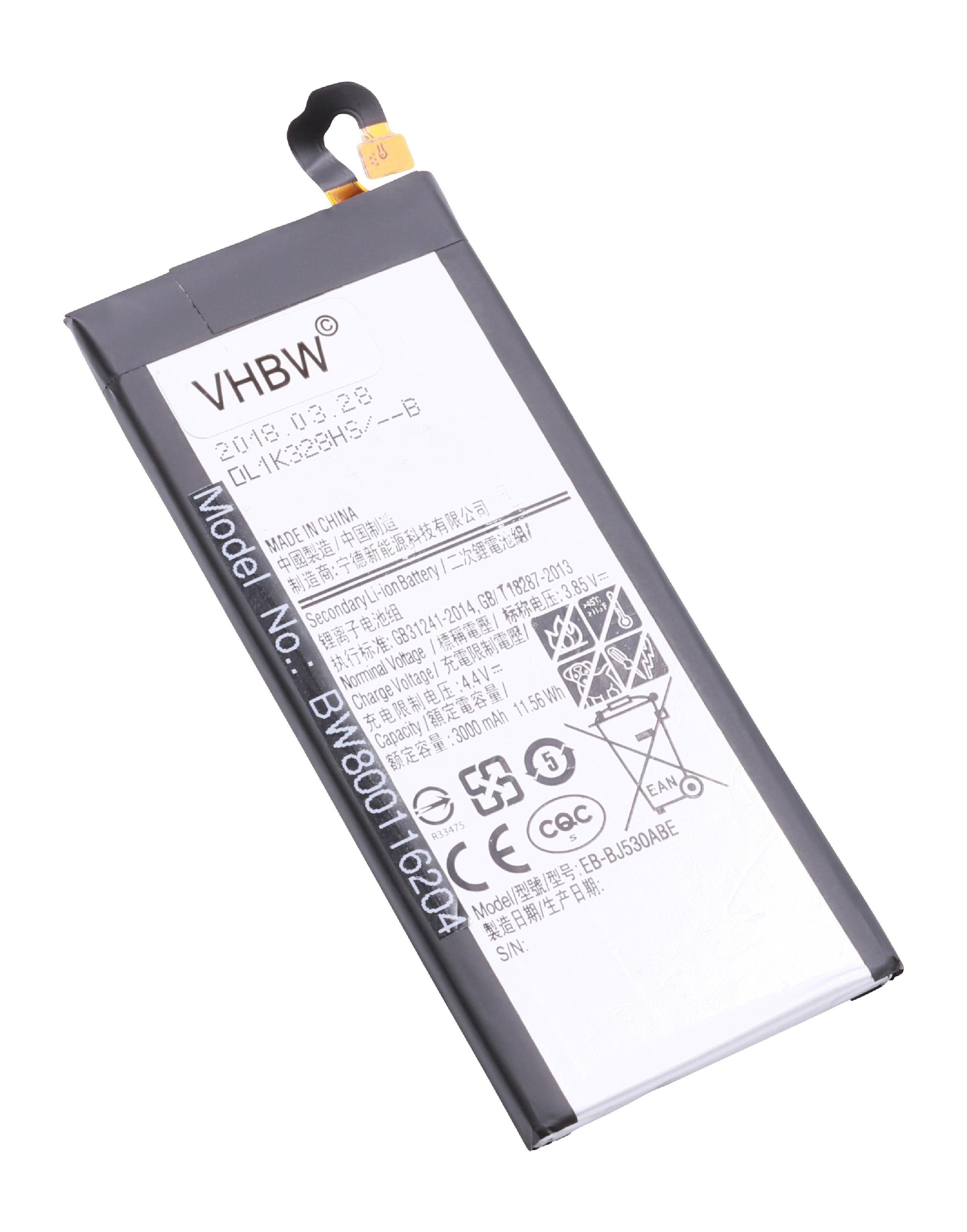 vhbw Smartphone-Akku Ersatz für Samsung EB-BJ530ABE für Mobilfunk (3000mAh, 3,85V, Li-Polymer) 3000 mAh