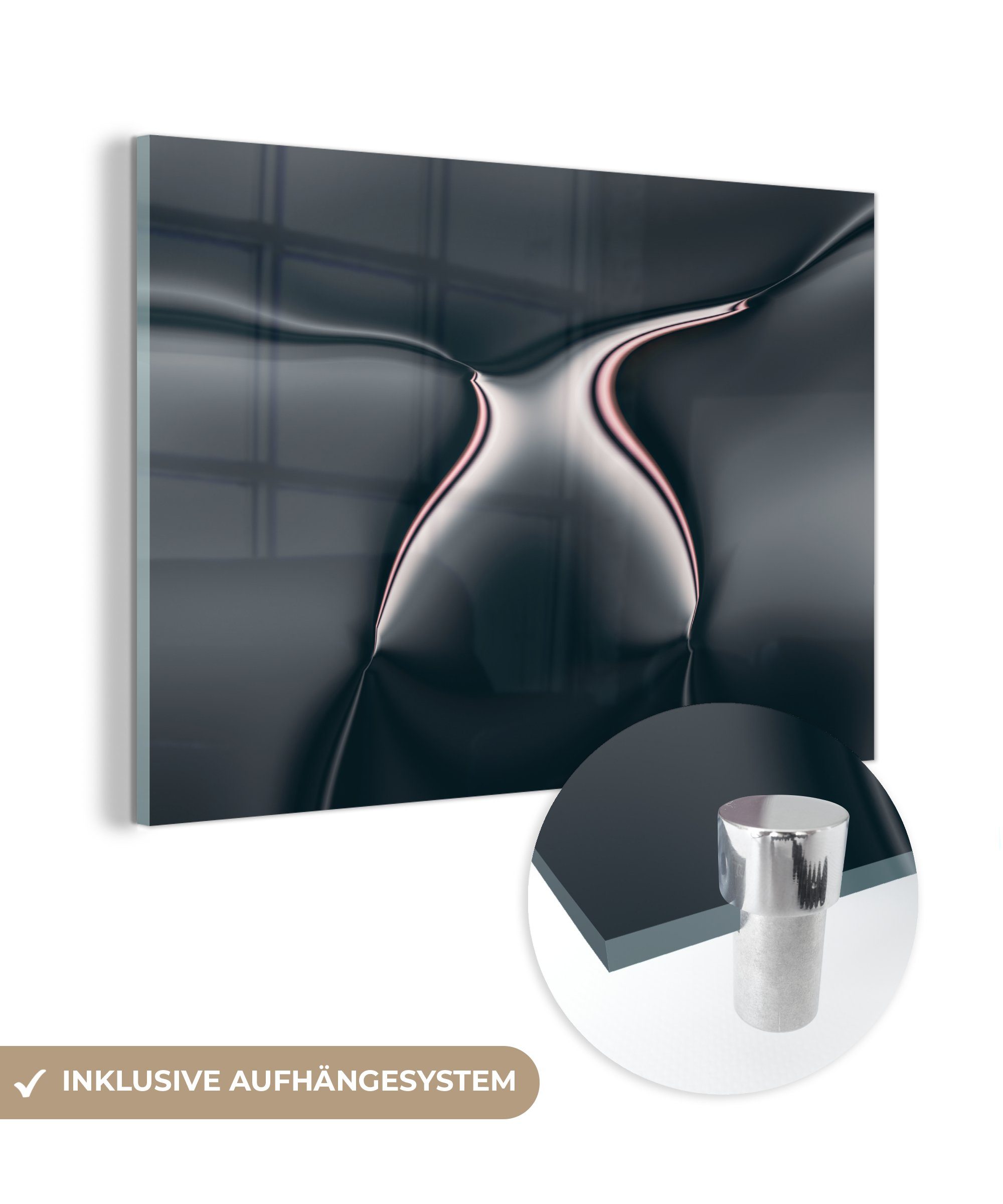 MuchoWow Acrylglasbild Abstraktes Muster, (1 St), Acrylglasbilder Wohnzimmer & Schlafzimmer | Bilder