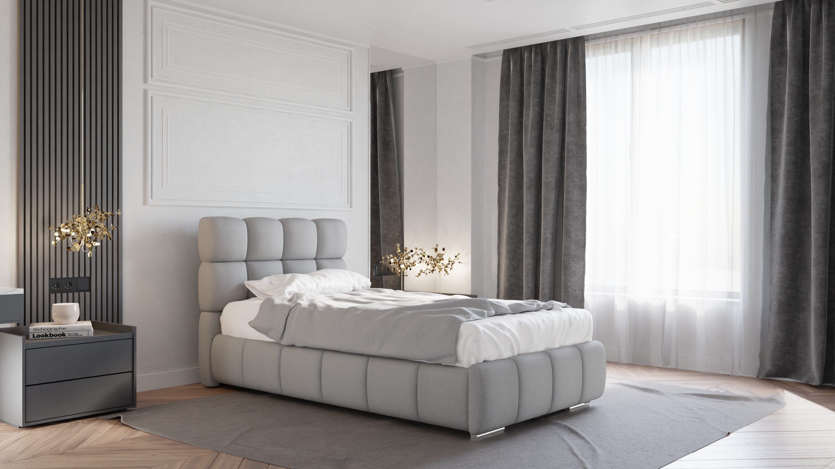 PANDA MÖBEL GmbH Polsterbett BLISS Luxus-Bett günstig online kaufen
