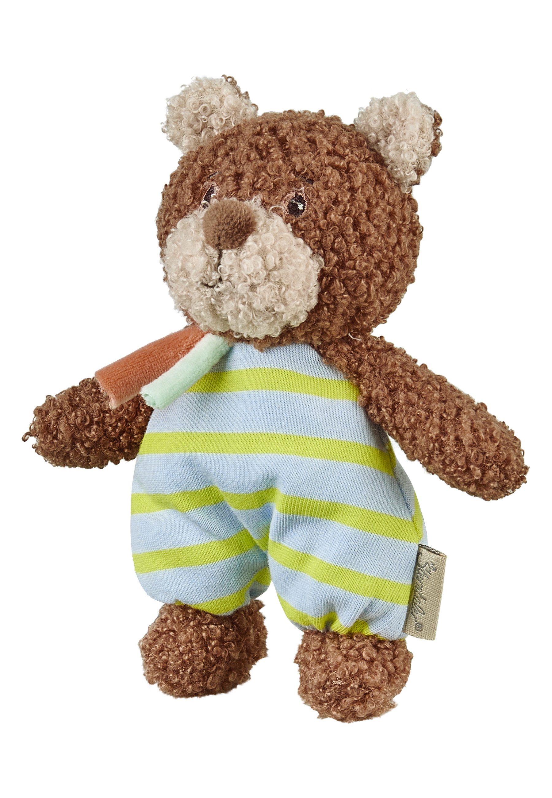 Sterntaler® Kuscheltier Kuscheltier S BÄR Bob (Einzelartikel, 1-St), aus kuscheligen Stoffen, weich wattiert, mit integrierter Rassel