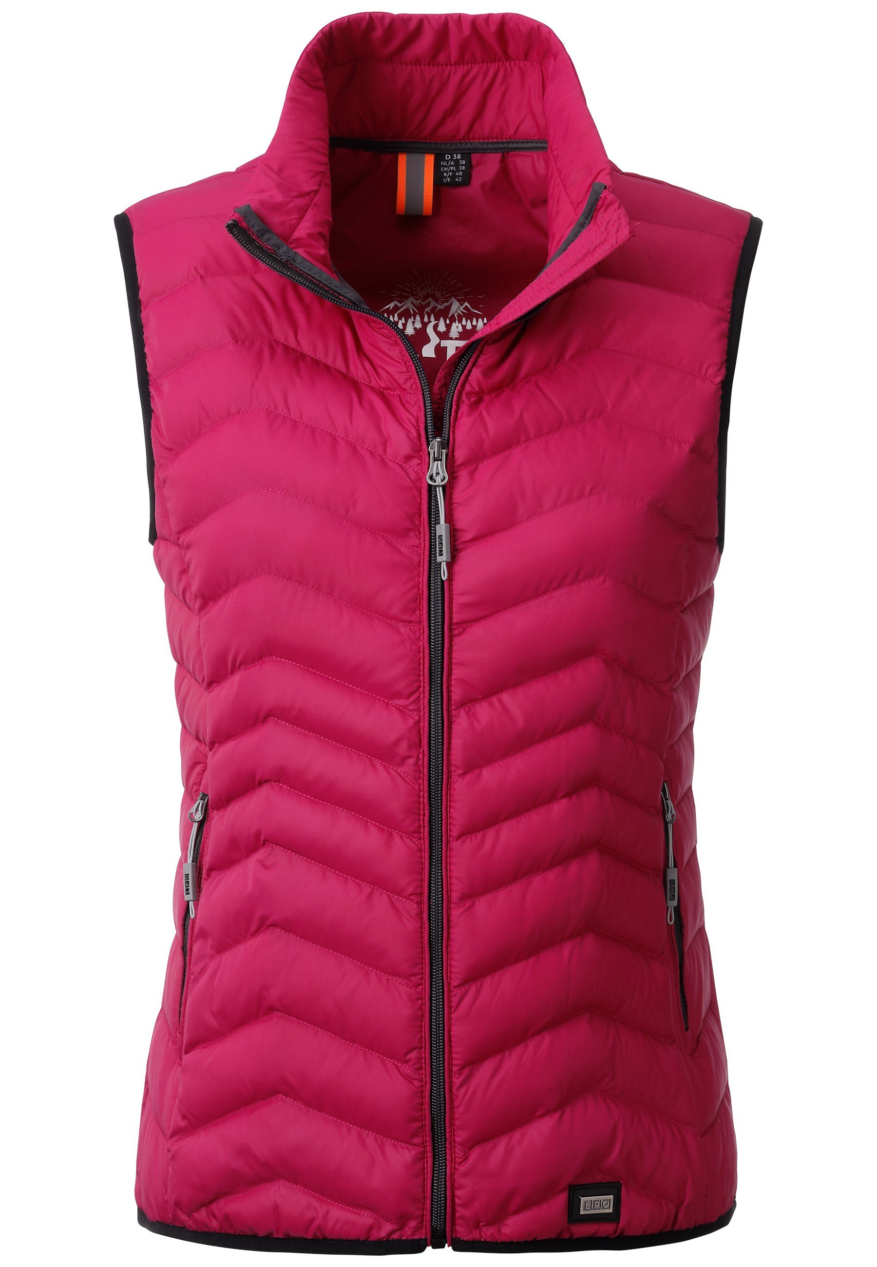 Kapuze DEPROC Steppweste RANJA Funktionsweste Women granita CS mit Active Outdoorweste,