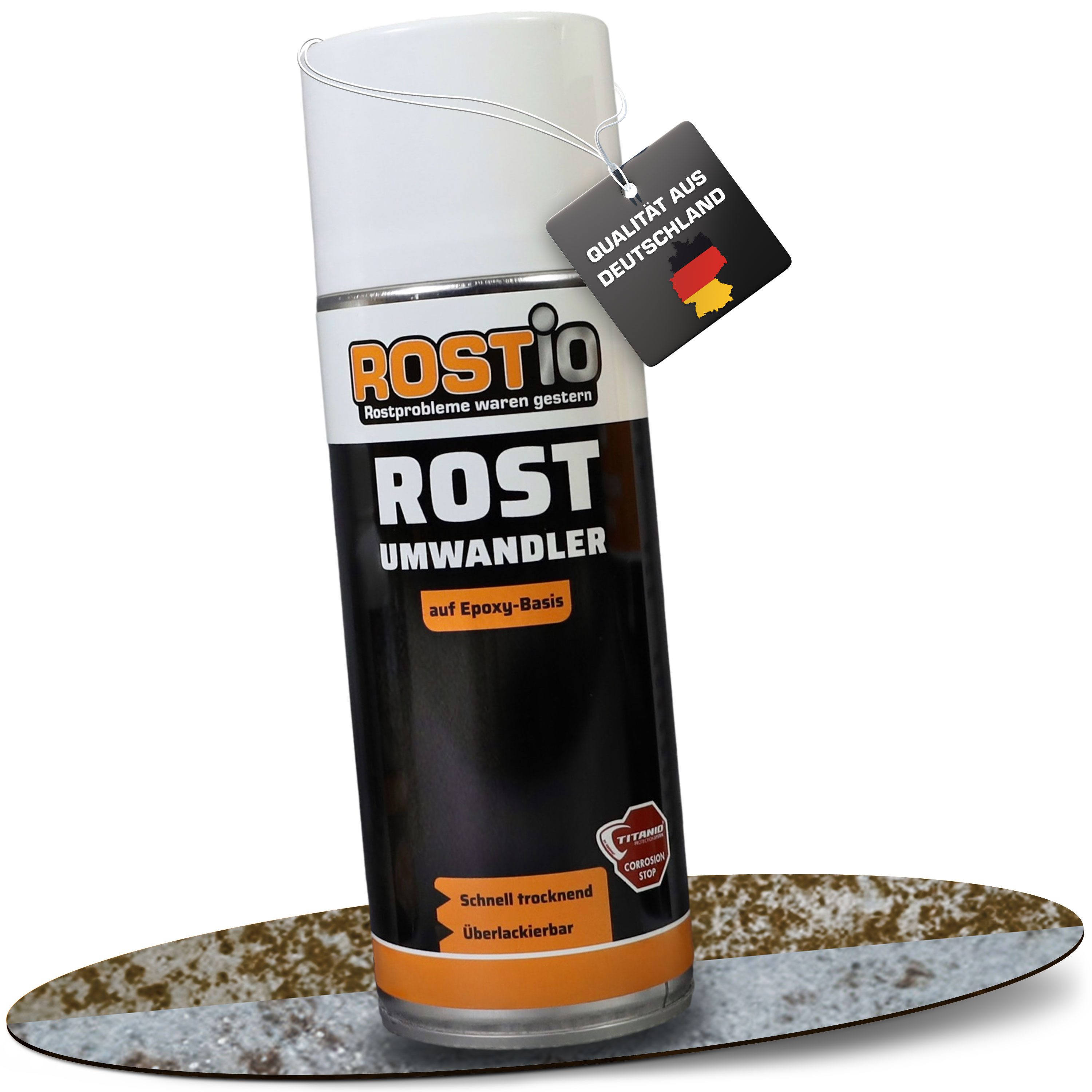 Rostio Rostio Rostumwandler Spray 400 ml Spraydose Rostentferner (1-St. 400ml)