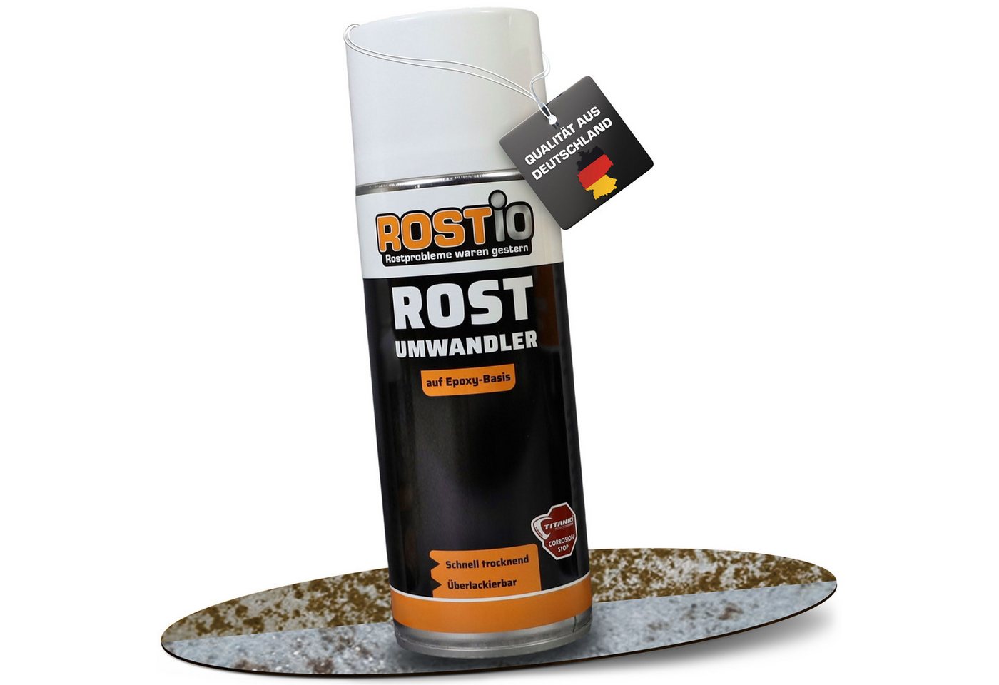 Rostio Rostio Rostumwandler Spray 400 ml Spraydose Rostentferner (1-St. 400ml)