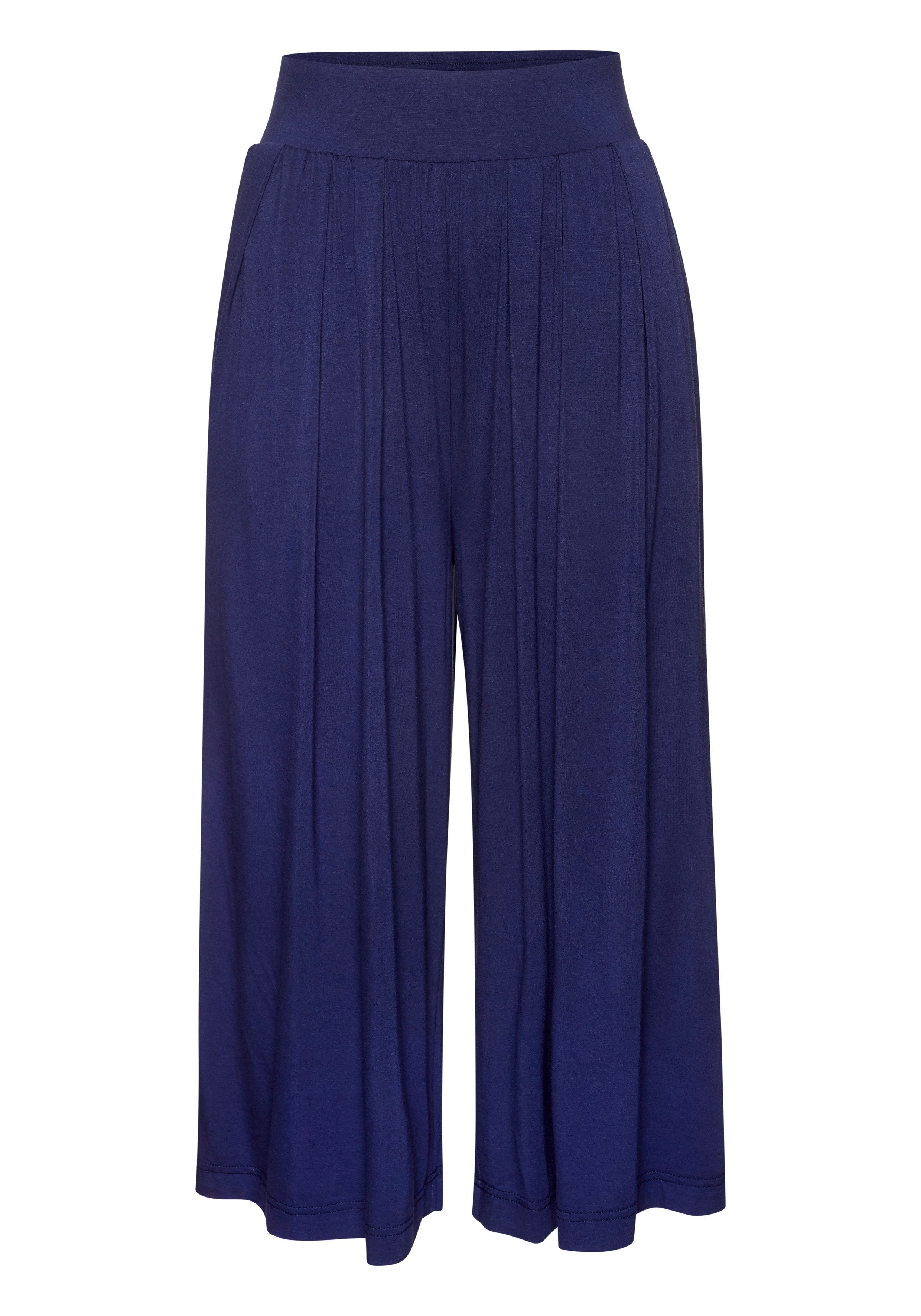 LASCANA Culotte mit extra-weitem Bein und Taschen, bequeme Jerseyhose