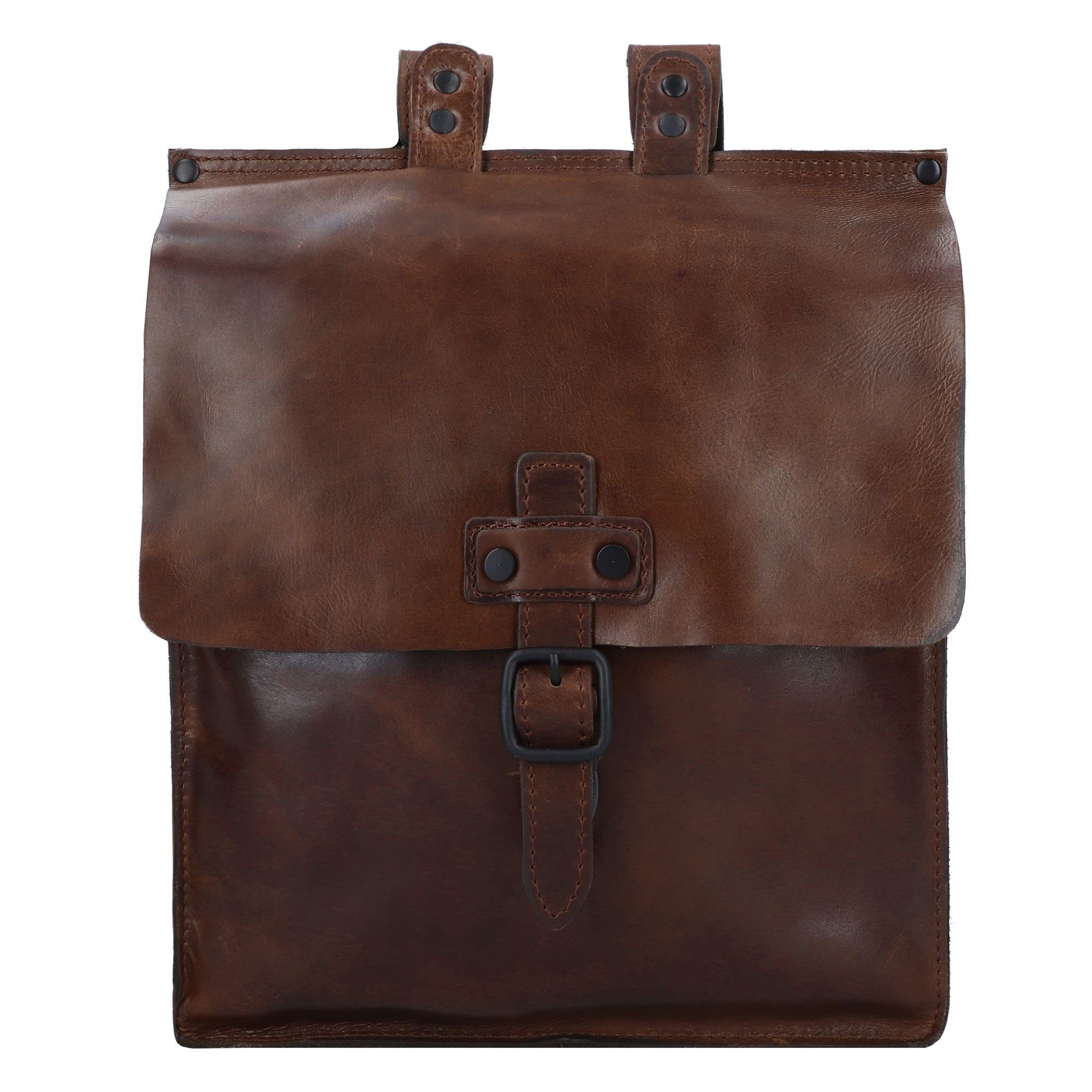 Harold's Cityrucksack Aberdeen, Leder braun