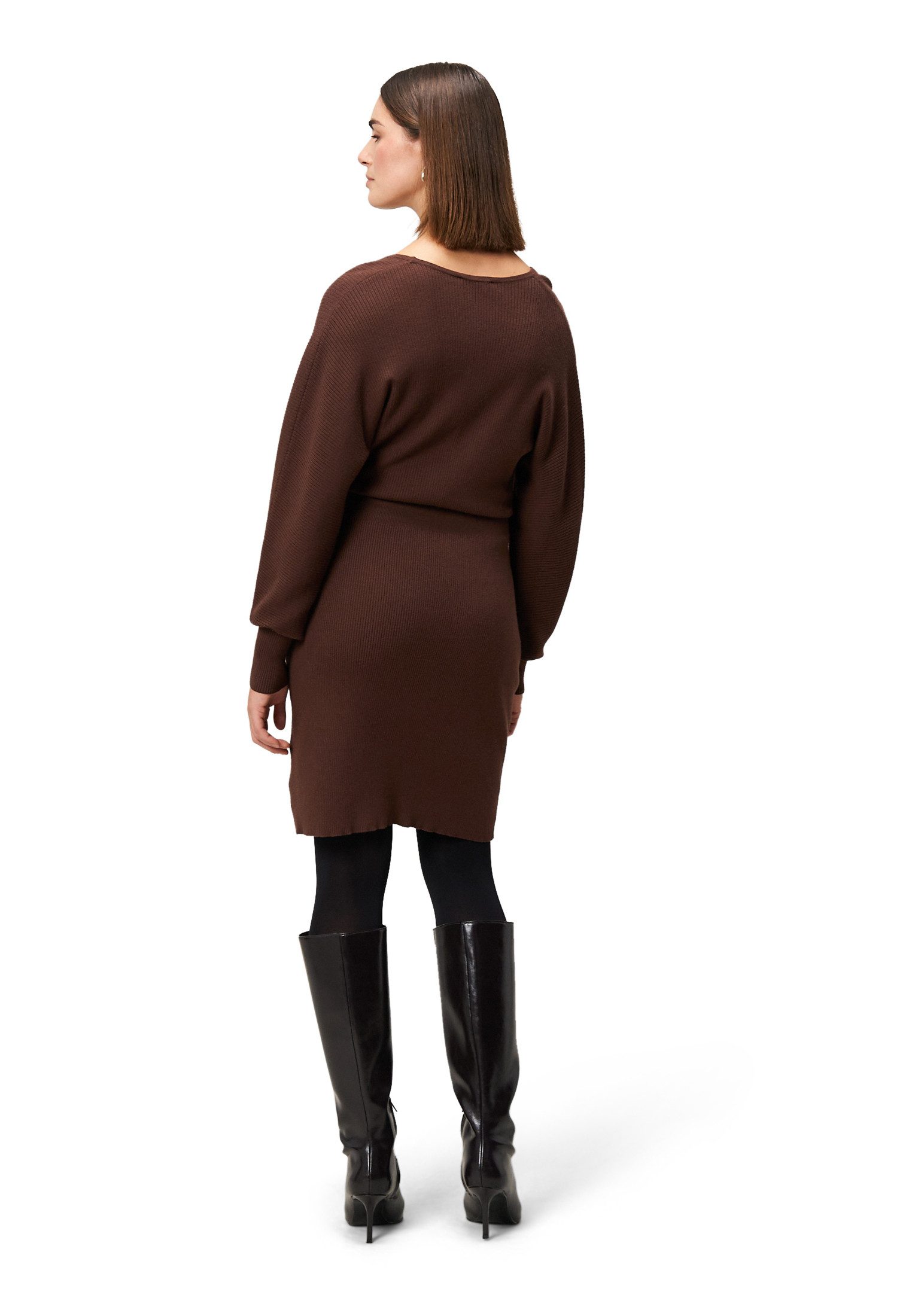 Zero Strickkleid Damen mit Wickeloptik Wickeldesign
