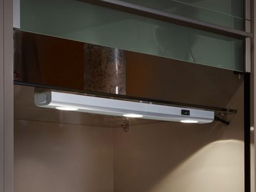 meineWunschleuchte LED Unterbauleuchte, 230V Direktanschluss, LED fest integriert, Warmweiß, 2er SET Unterbau-Leisten Küchenbeleuchtung, Unterbaulichter Küche 40cm