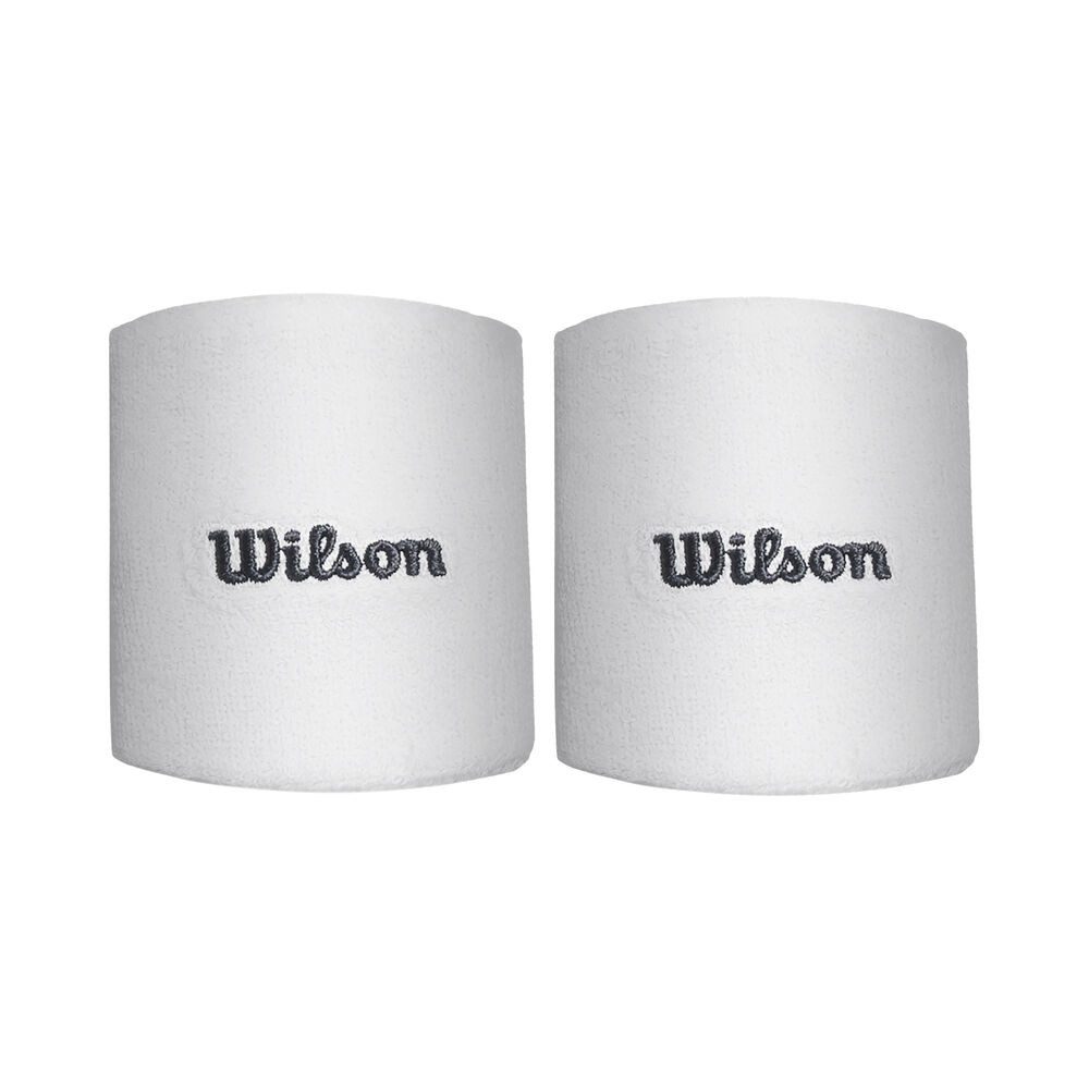 Wilson Schweißband U Terry Logo Wristbands Bright White