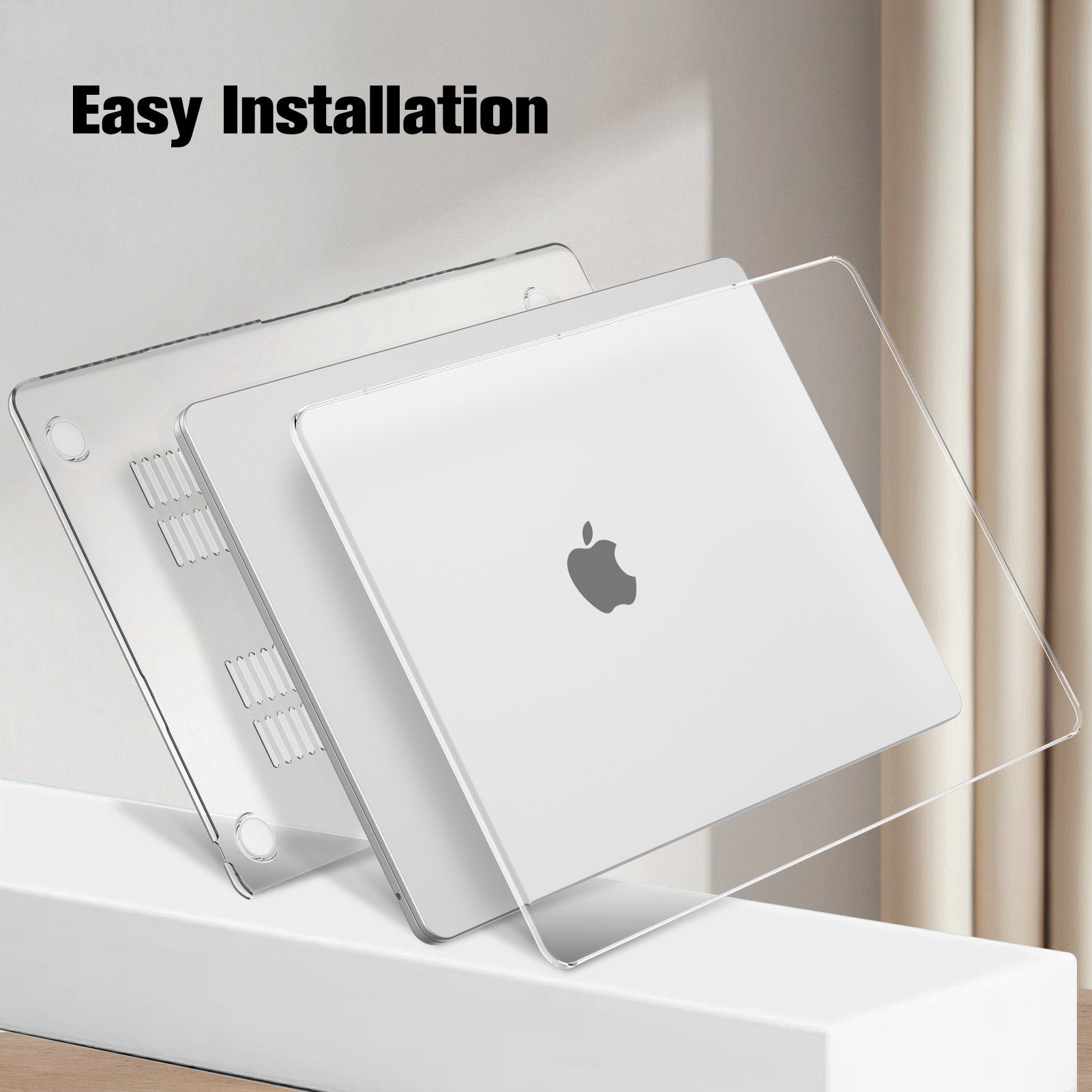 Fintie Laptop-Hülle für MacBook Air 15 Zoll M5 M4 M3 M2 A3448 A3241 A3114 A2941(2026-2023), Ultradünne Hartschale Schutzhülle Snap Case für MacBook Air 15"