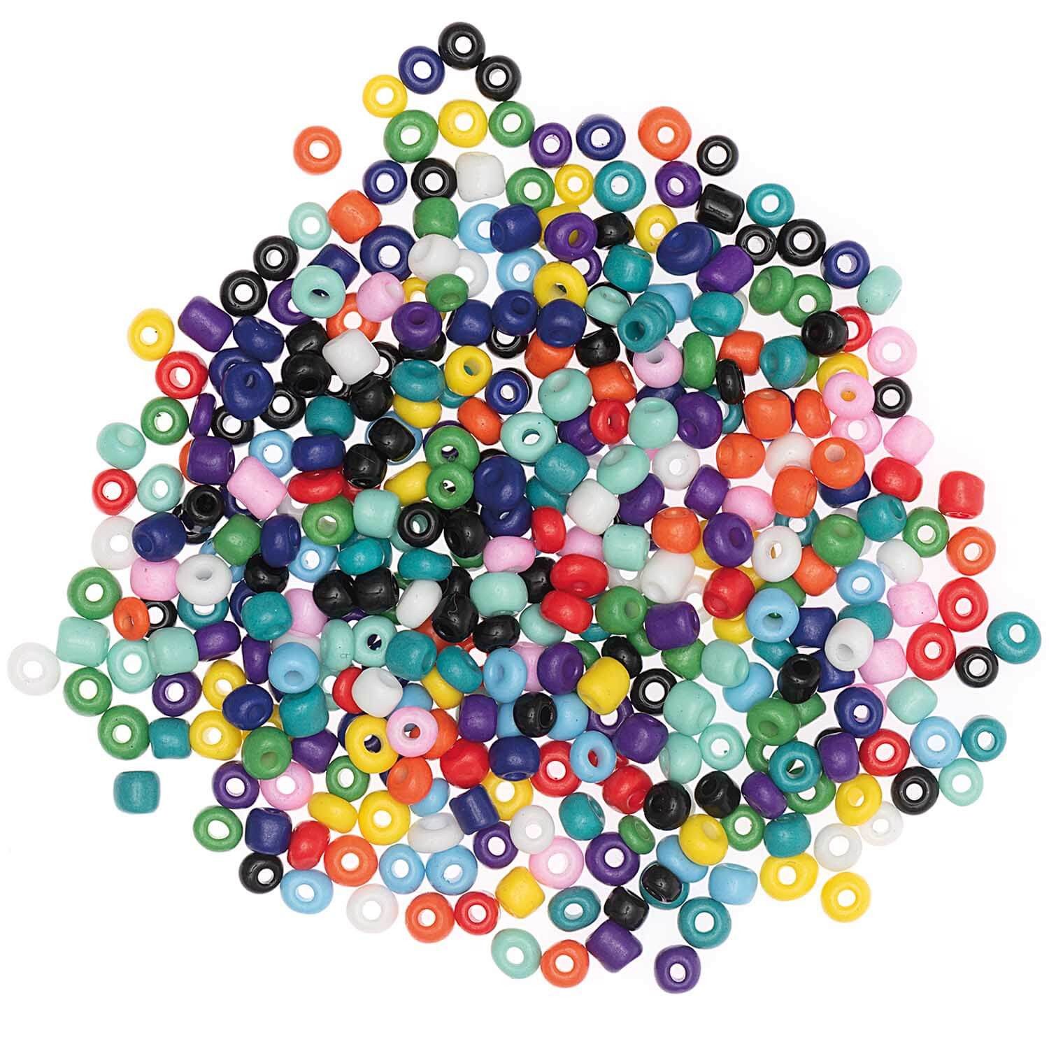 Rico Design Bastelperlen Keramikperlen natur, mini, multicolor