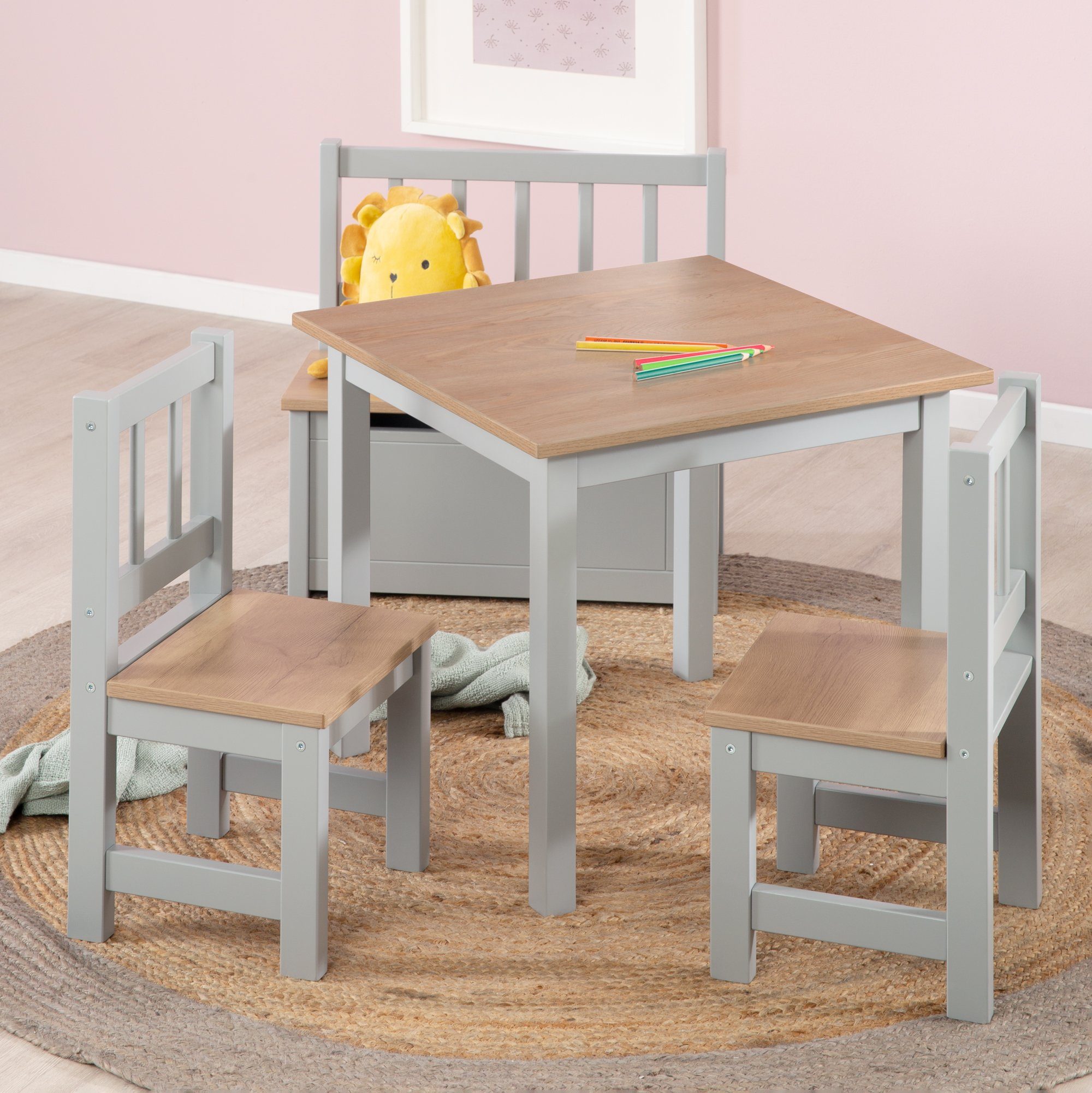 roba® Kindersitzgruppe Woody, 2 Kinderstühle & günstig online kaufen