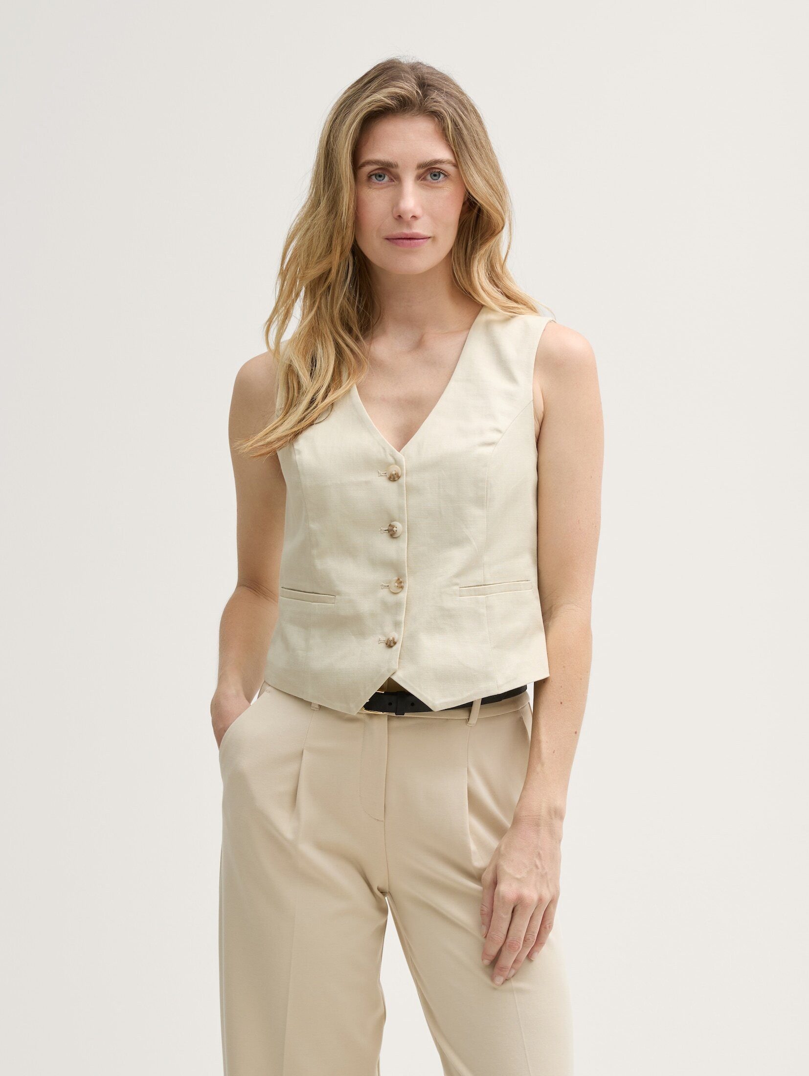 TOM TAILOR Kurzblazer Slim Fit Anzugweste günstig online kaufen