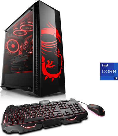 CSL HydroX V29118 MSI Dragon Advanced Edition Gaming-PC (Intel® Core i9 11900KF, MSI GeForce RTX 3060 Ti, 16 GB RAM, 500 GB SSD, Wasserkühlung)