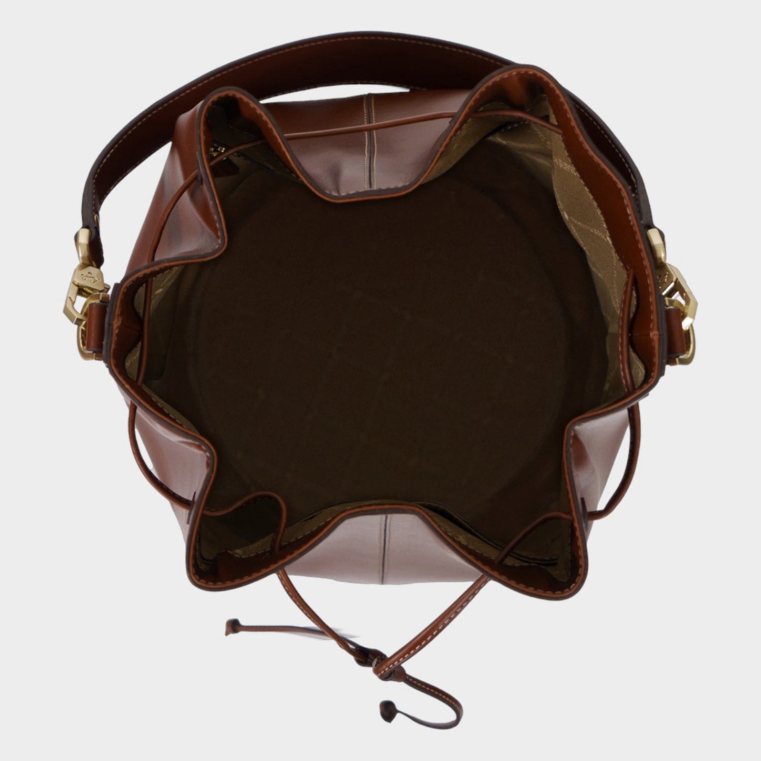 Braun Büffel Handtasche ALICE Bucket Bag braun – Bild 4 von 5