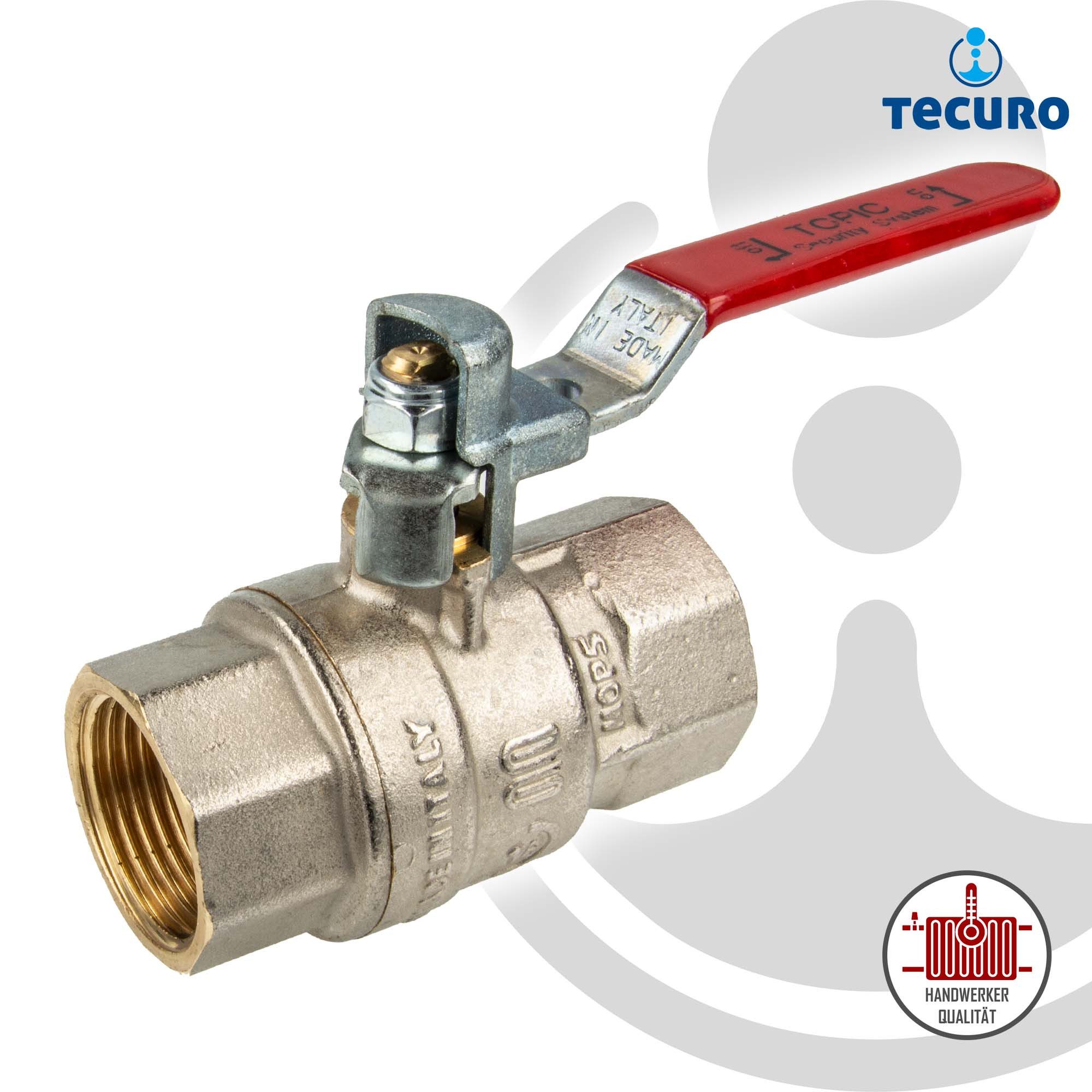 Bongas Deutschland GmbH Kugelhahn TOPIC IG/IG mit abschliessbarer Vorrichtung, absperrbar gegen unbefugte Nutzung